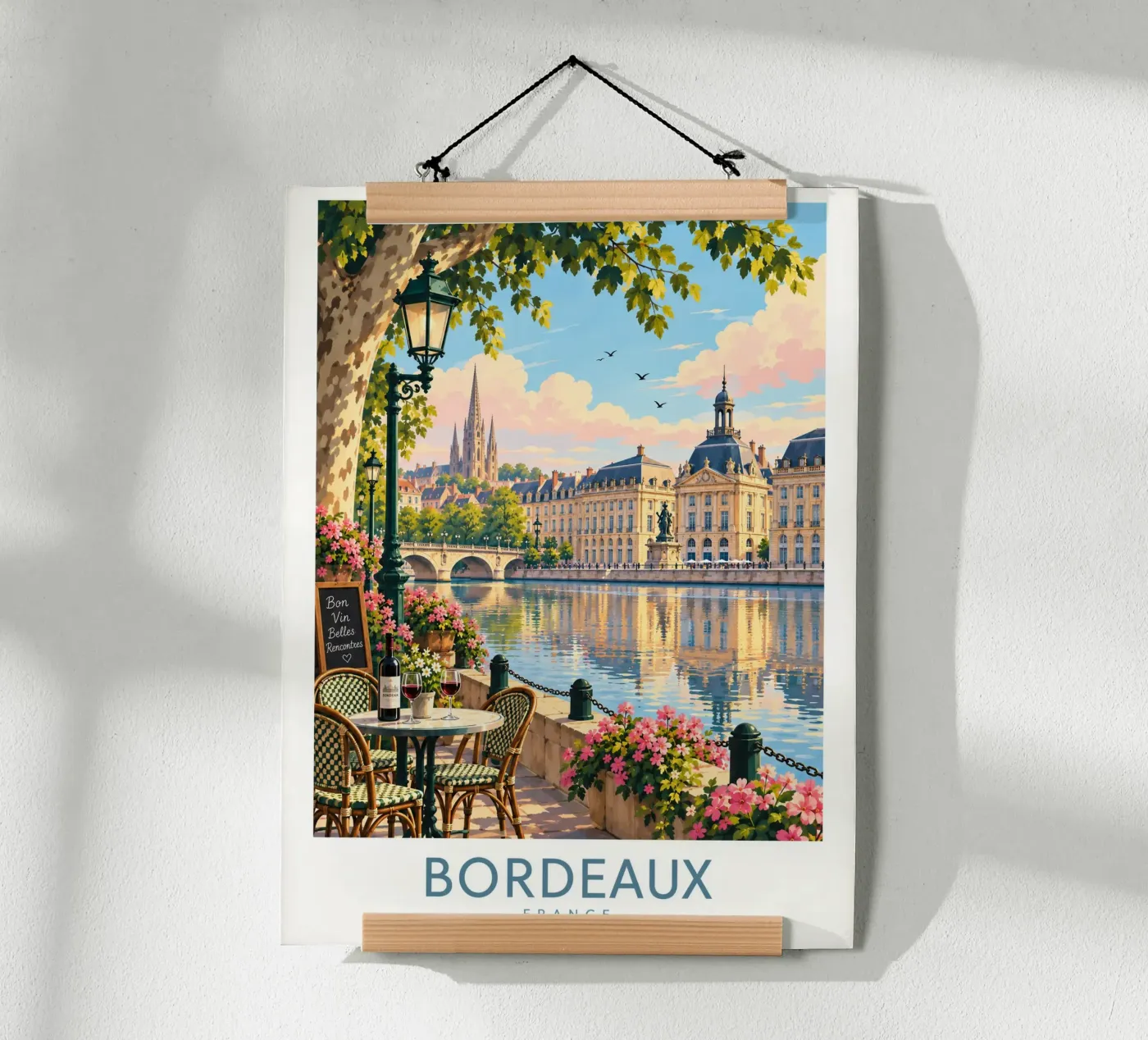 Bordeaux poster by Travel Atelier