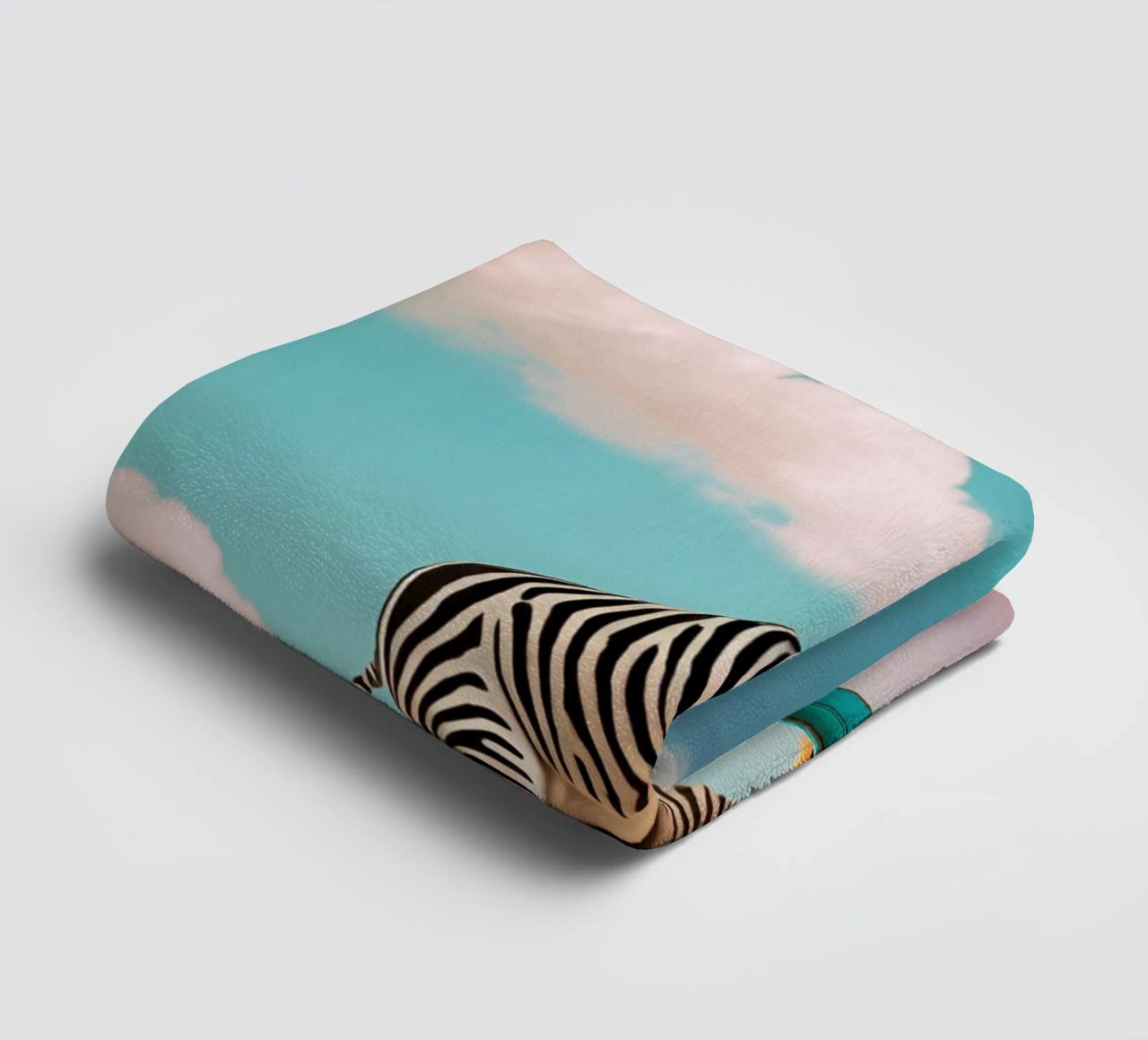 Sky-High Skateboarding Zebra asciugamano da bagno da Doodle Dreams Art