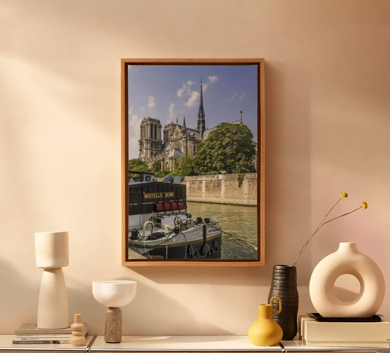 PARIGI Cattedrale di Notre-Dame tela con Cornice a cassetta da Melanie Viola