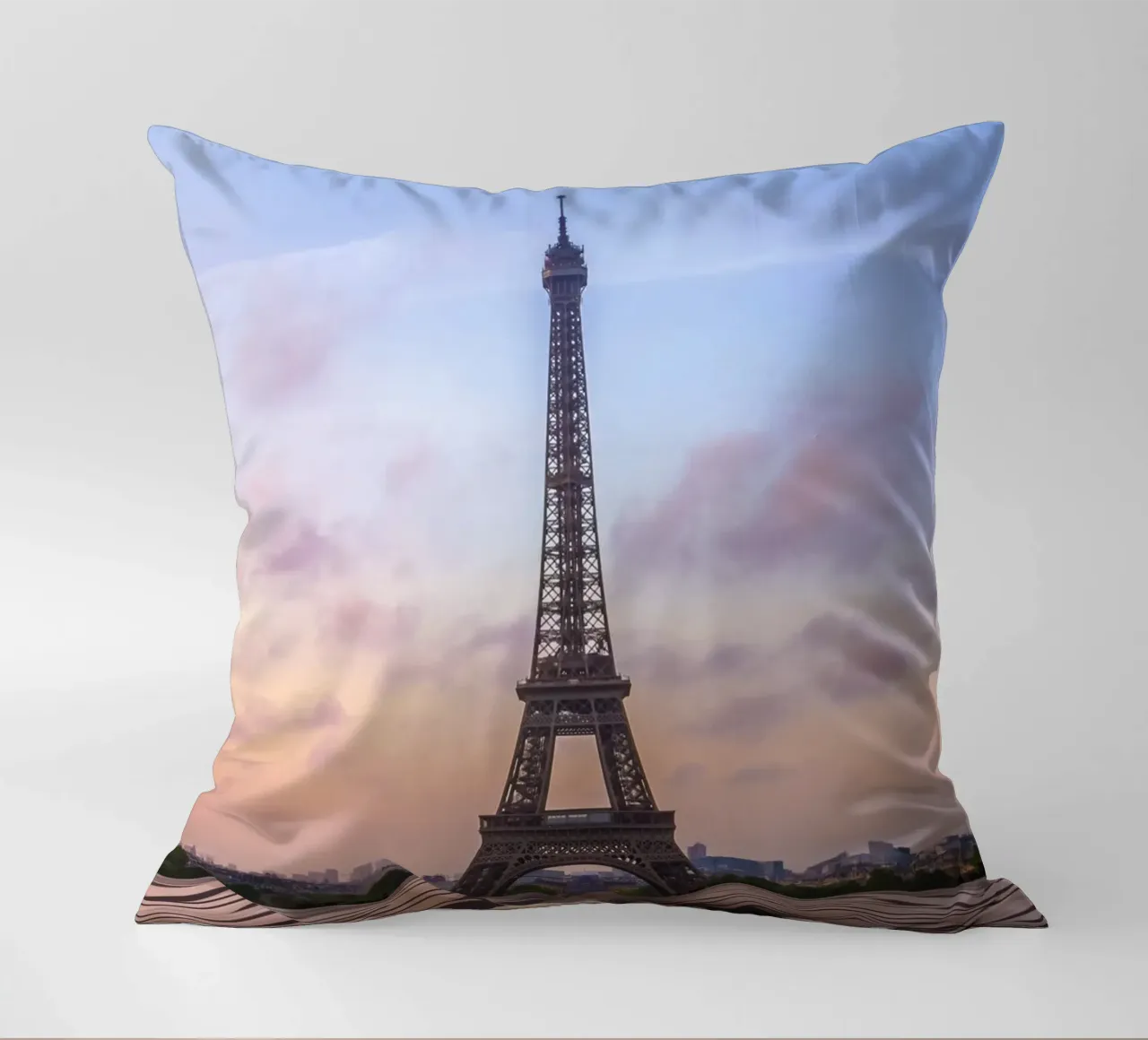 Torre Eiffel all'alba cuscino da Melanie Viola