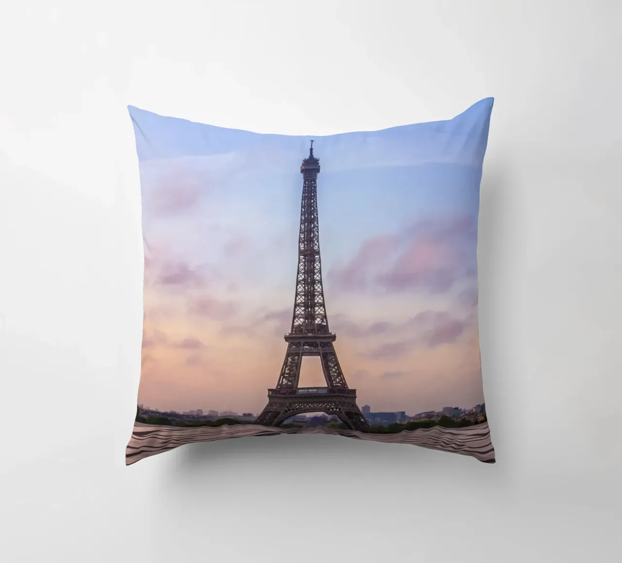Torre Eiffel all'alba cuscino da Melanie Viola