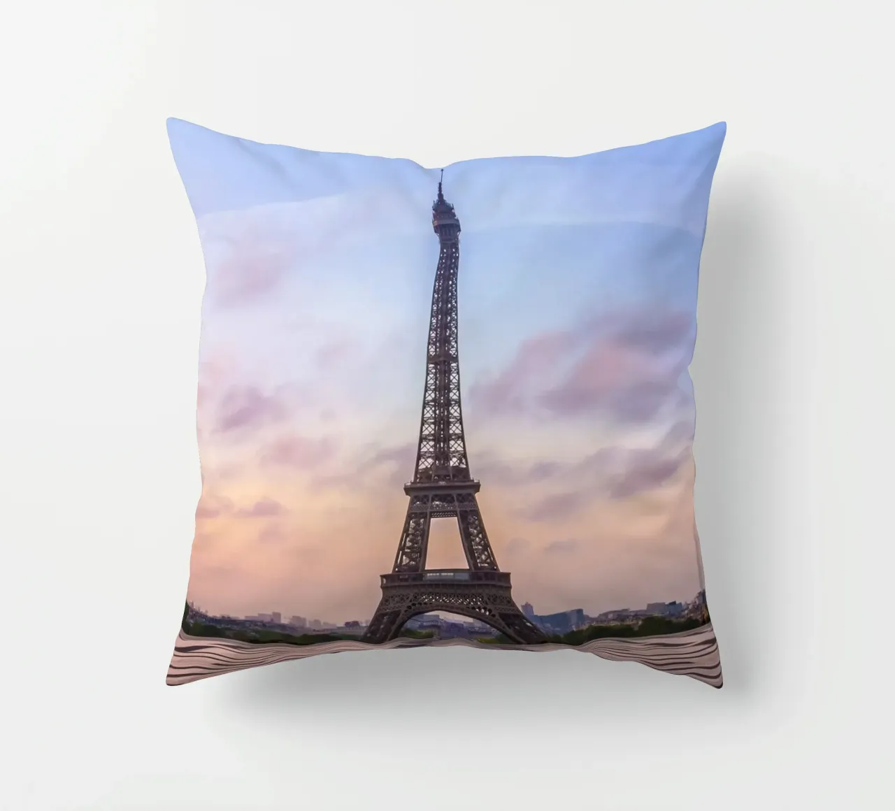 Torre Eiffel all'alba cuscino da Melanie Viola
