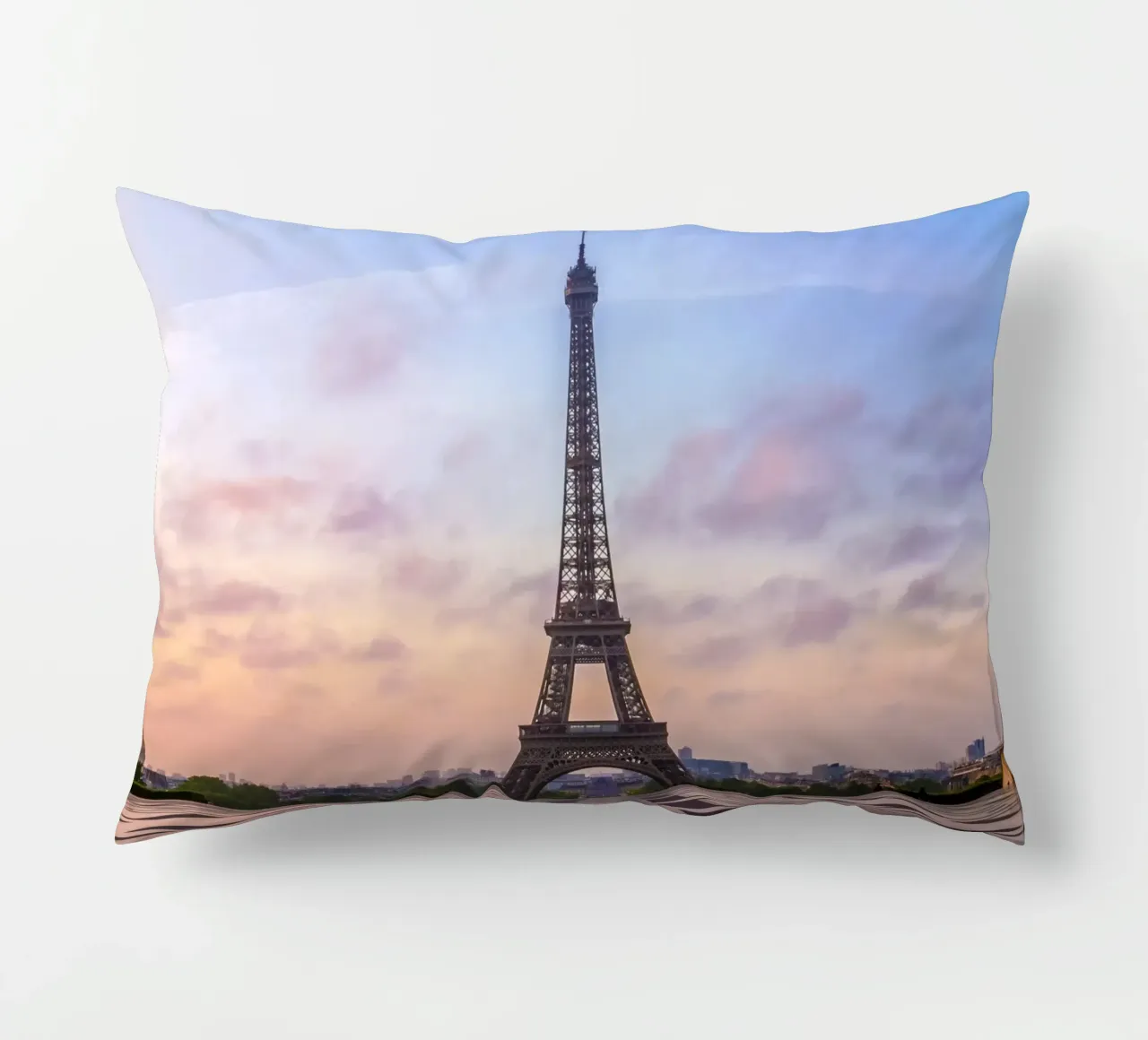 Torre Eiffel all'alba cuscino da Melanie Viola