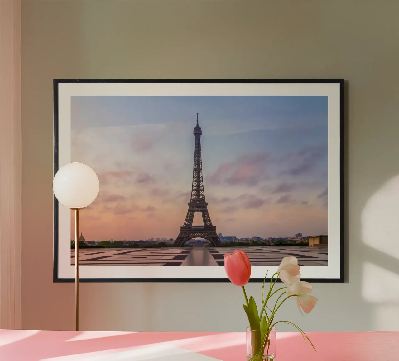 Torre Eiffel all'alba poster da Melanie Viola