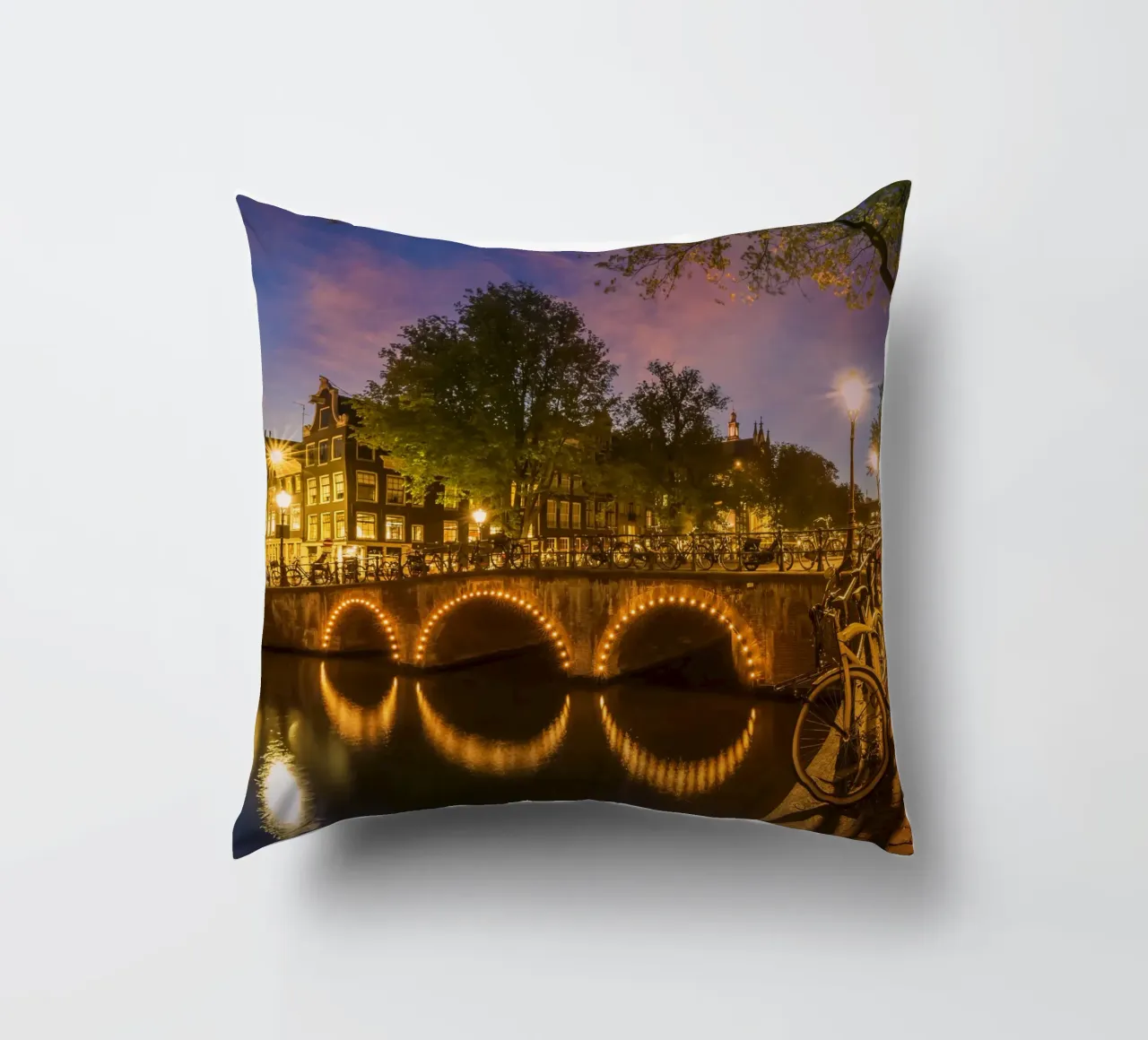 AMSTERDAM Keizersgracht Abendidylle cuscino da Melanie Viola