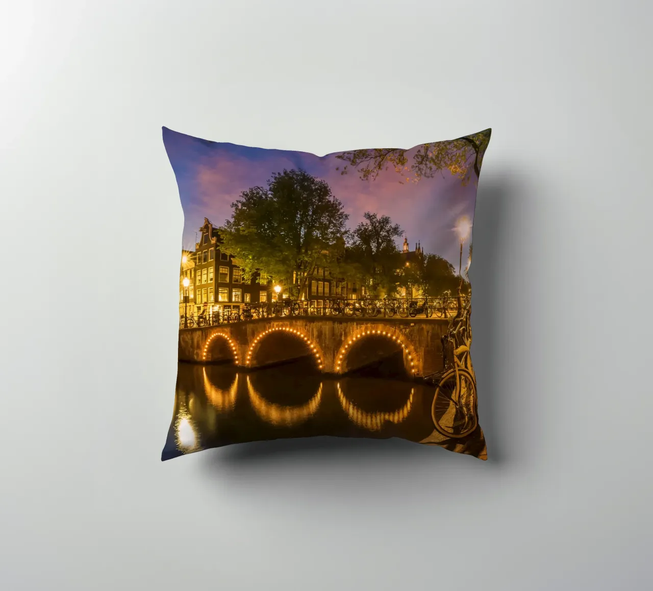 AMSTERDAM Keizersgracht Abendidylle cuscino da Melanie Viola