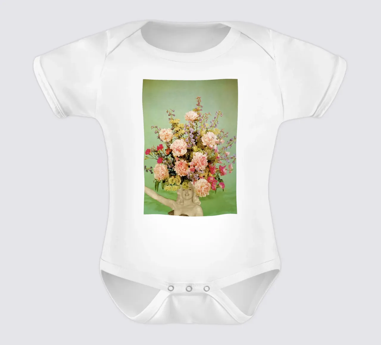 Moda floreale II body neonato maniche corte da Cassia Beck Collage