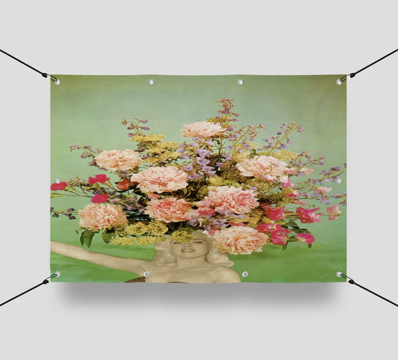 Moda floreale II telo in pvc da Cassia Beck Collage