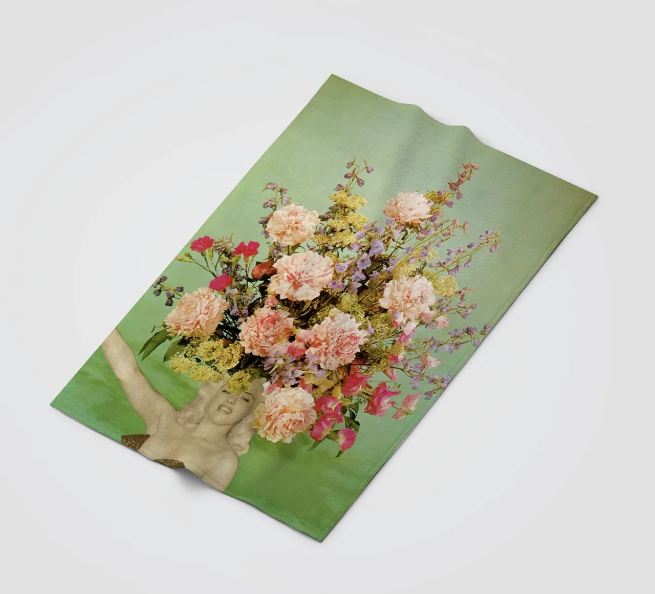 Moda floreale II coperta in pile da Cassia Beck Collage