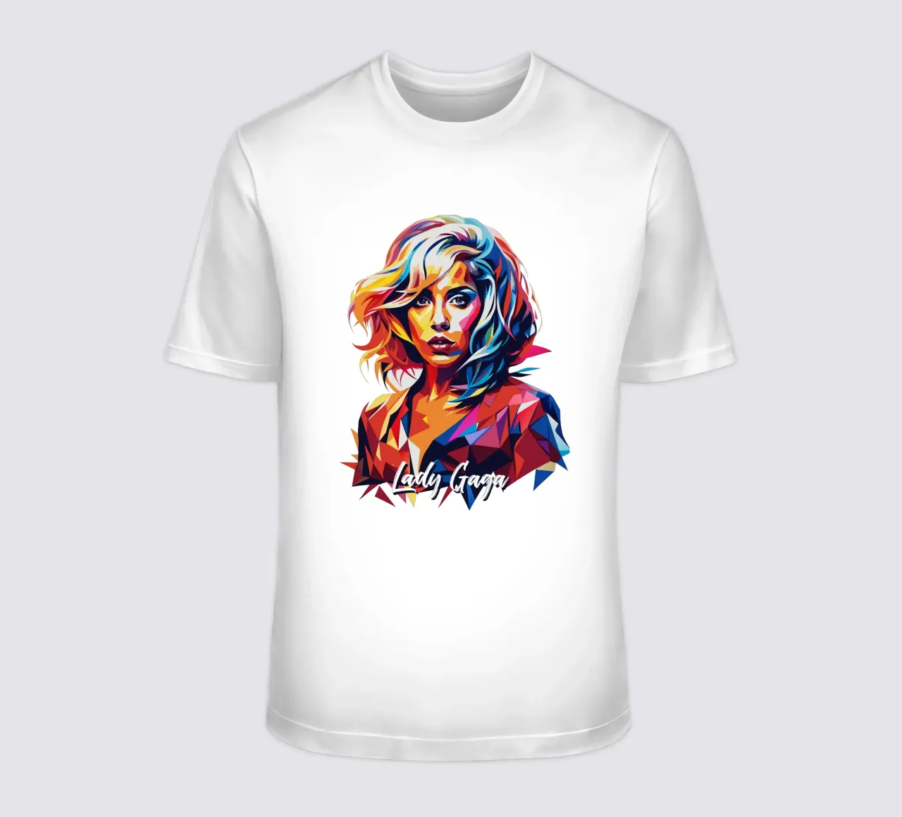 Lady Gaga Wpap Portrait Pop Art t-shirt by vectorartnesia