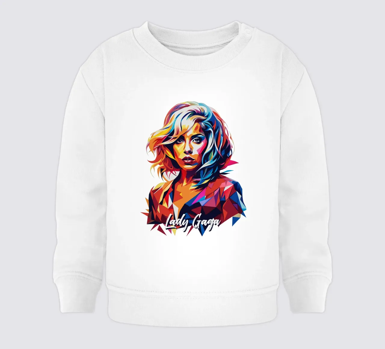 Lady Gaga Wpap Portrait Pop Art felpa neonato da vectorartnesia