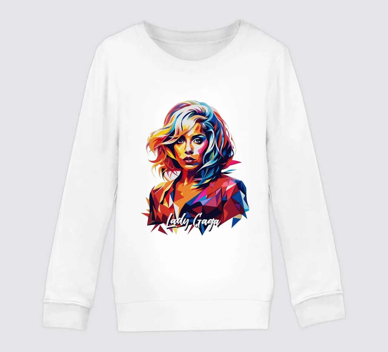 Lady Gaga Wpap Portrait Pop Art felpa bambino da vectorartnesia