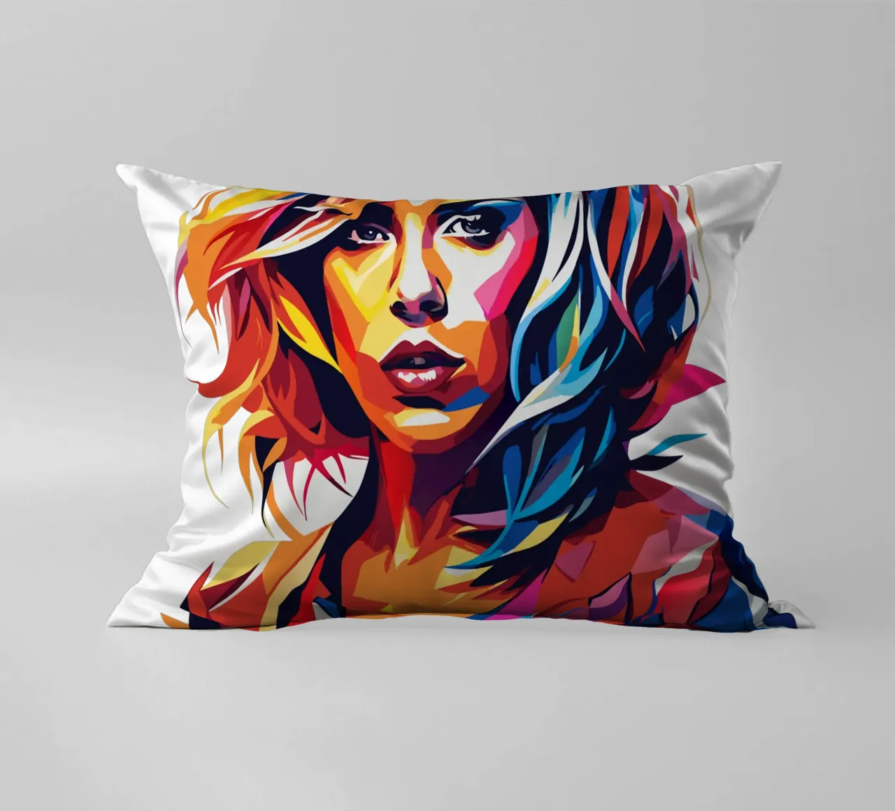 Lady Gaga Wpap Portrait Pop Art cuscino da vectorartnesia