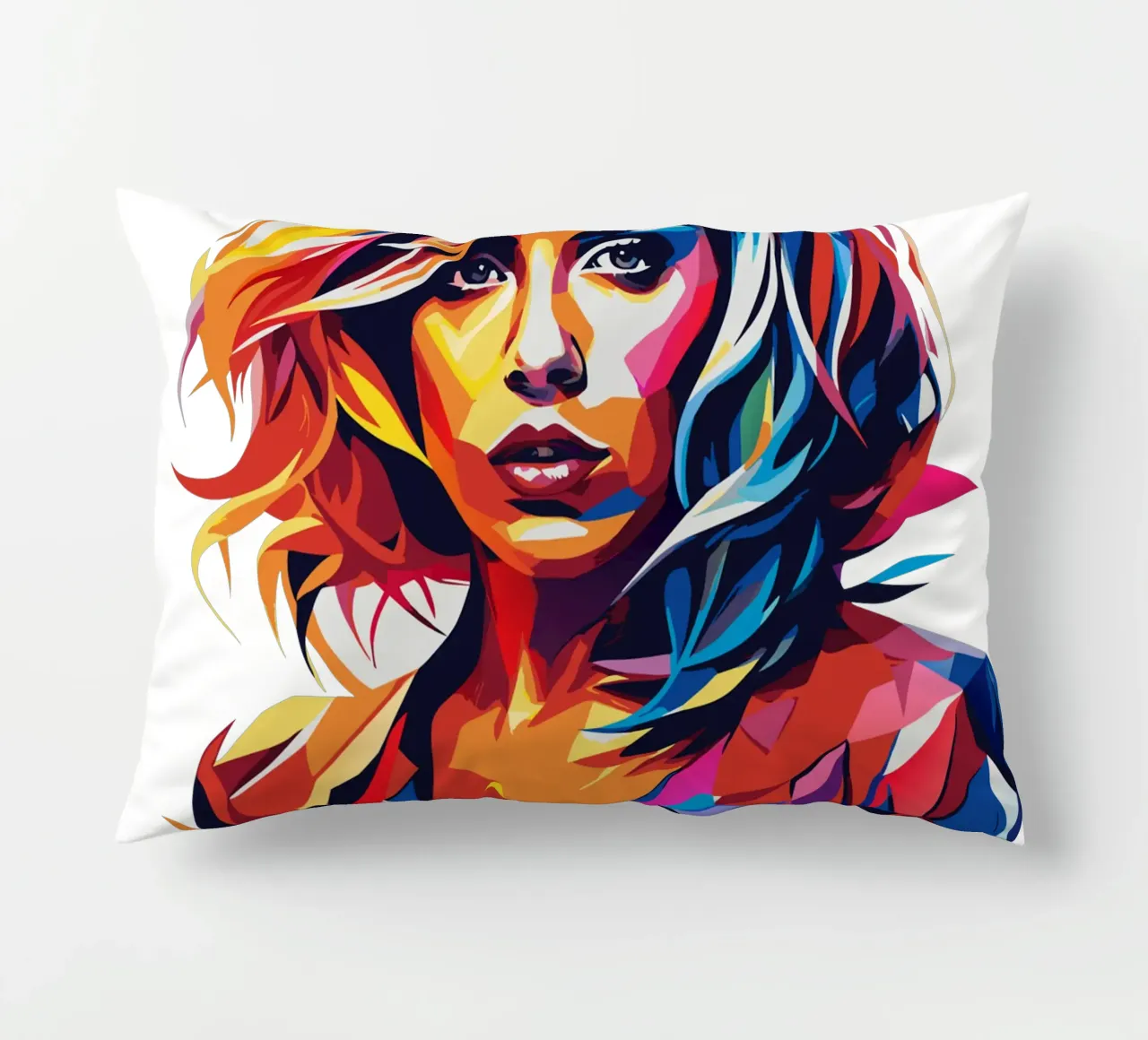 Lady Gaga Wpap Portrait Pop Art cuscino da vectorartnesia
