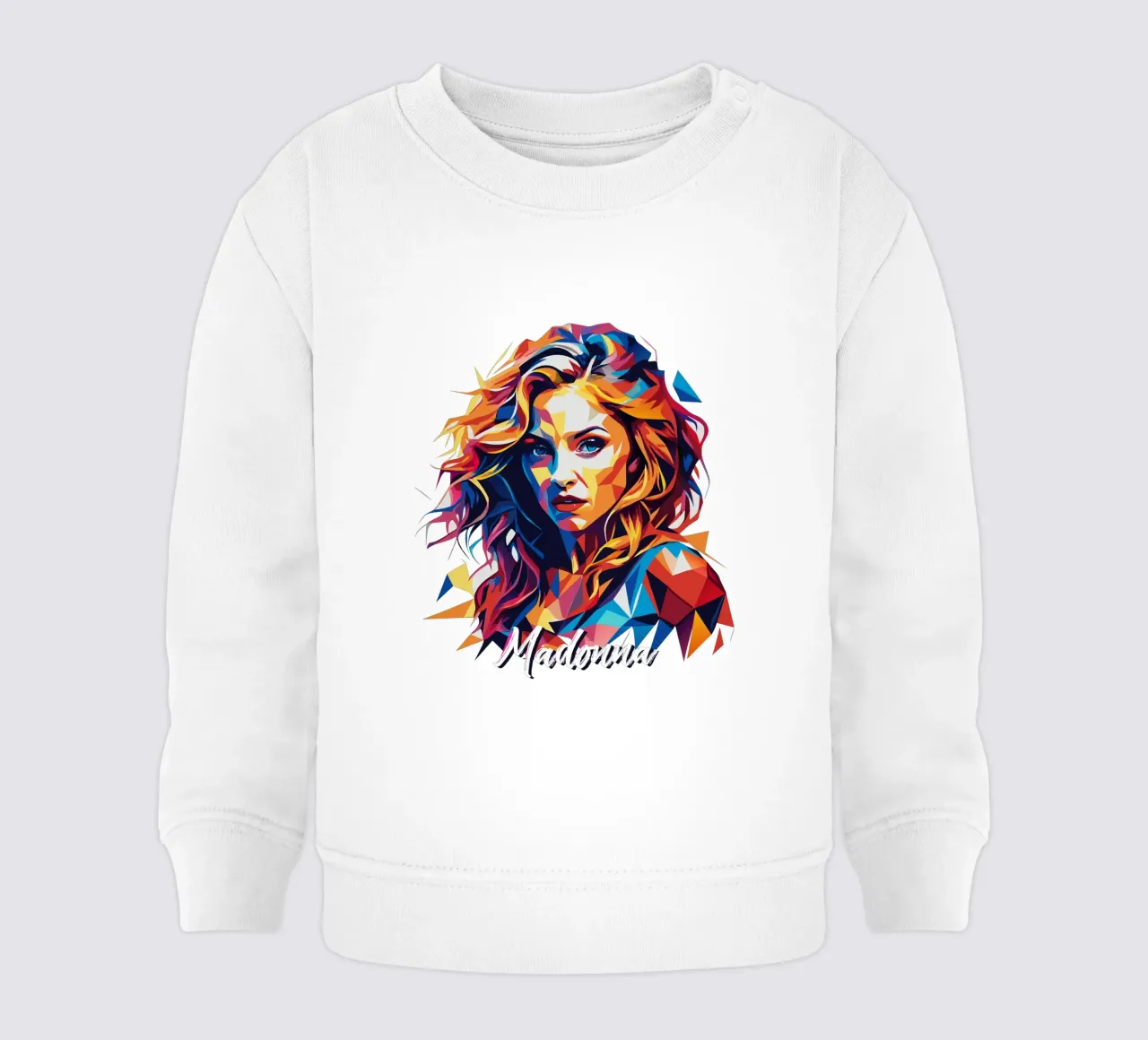 Madonna Ritratto Wpap Pop ARt felpa neonato da vectorartnesia