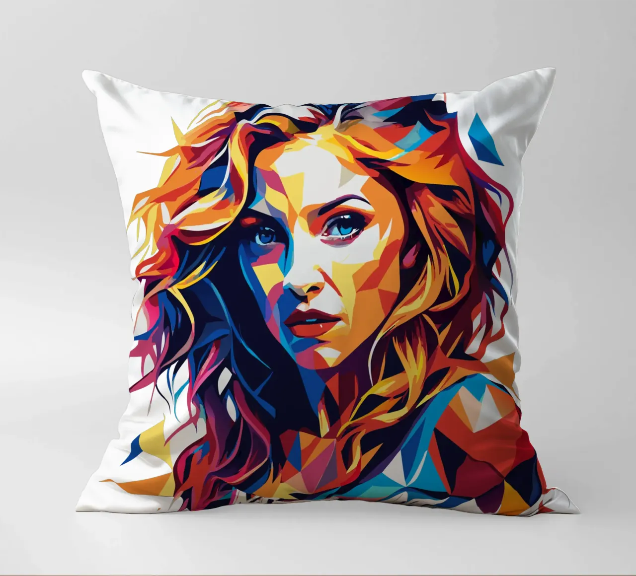 Madonna Ritratto Wpap Pop ARt cuscino da vectorartnesia