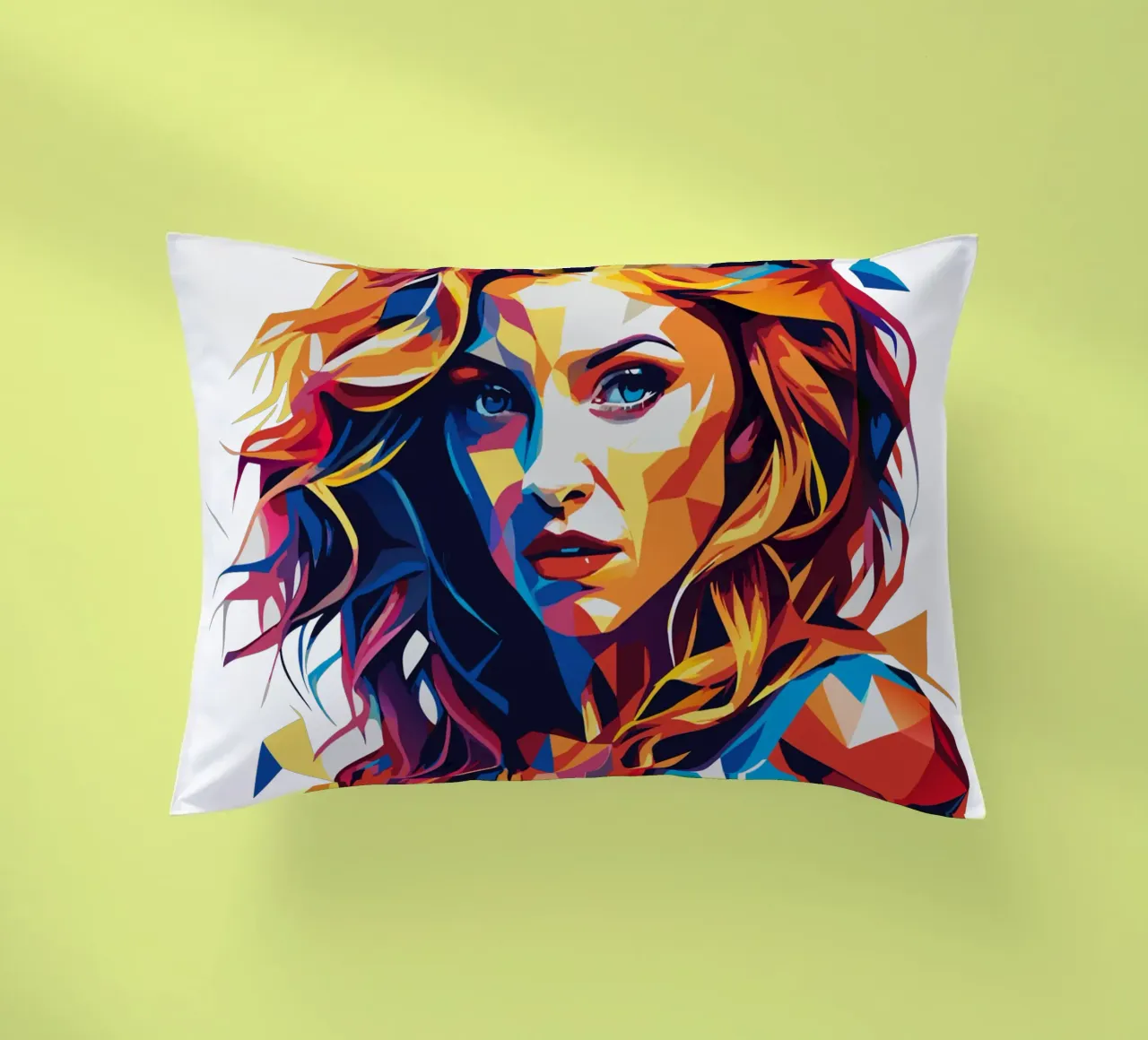Madonna Ritratto Wpap Pop ARt cuscino da vectorartnesia