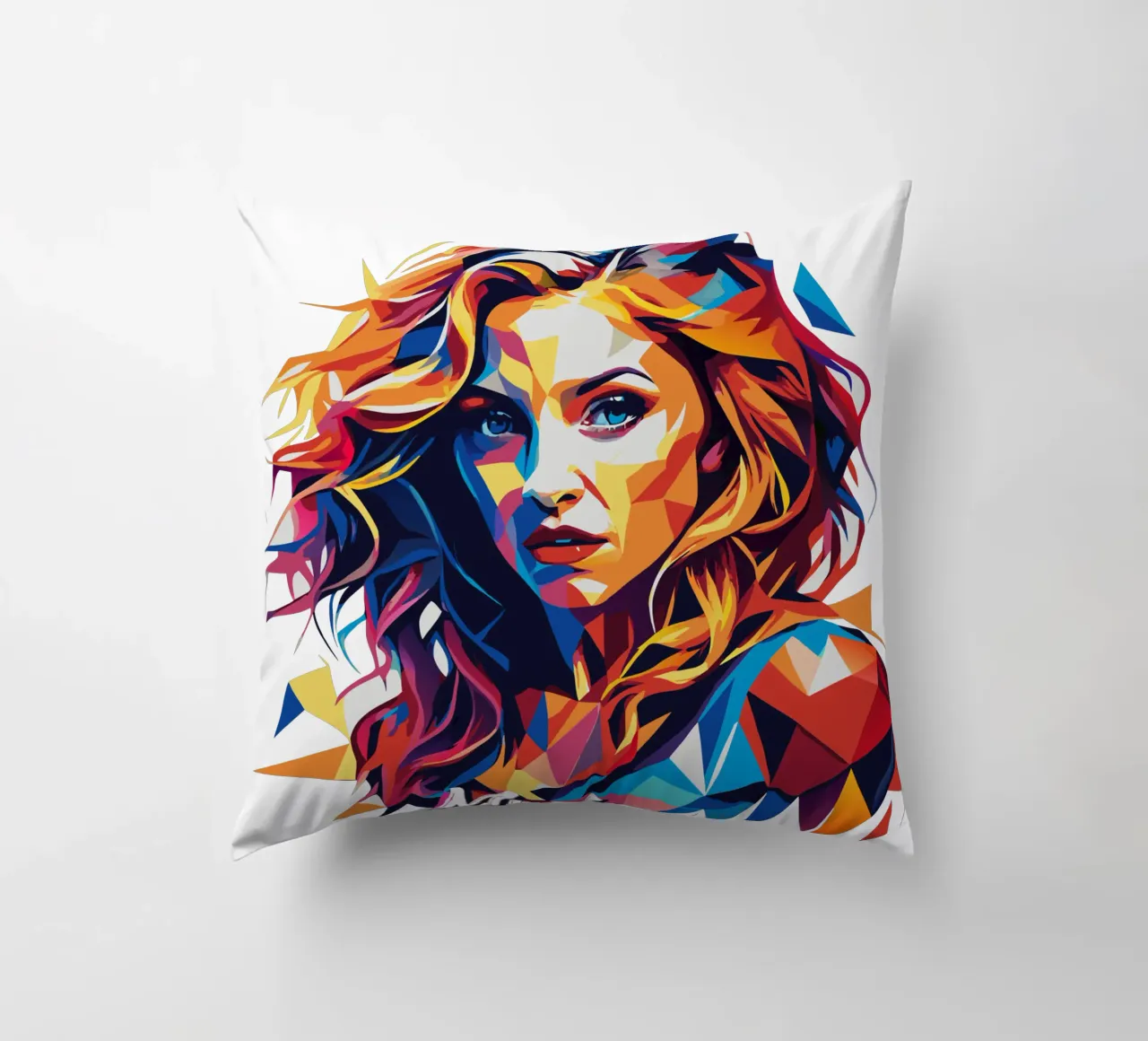 Madonna Ritratto Wpap Pop ARt cuscino da vectorartnesia