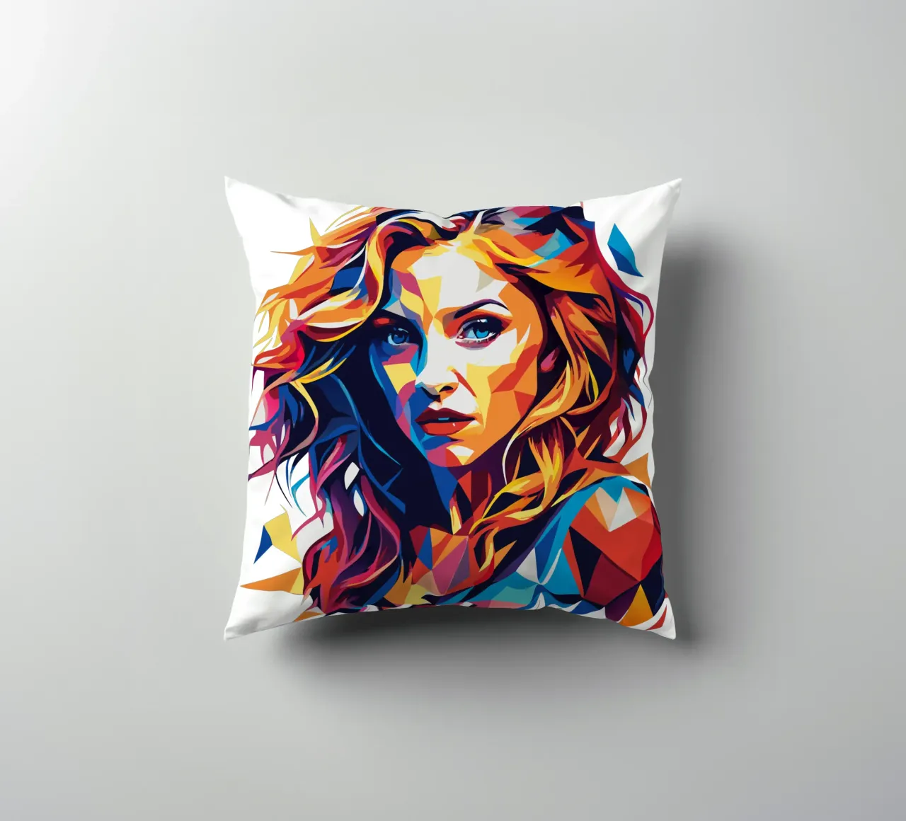 Madonna Ritratto Wpap Pop ARt cuscino da vectorartnesia