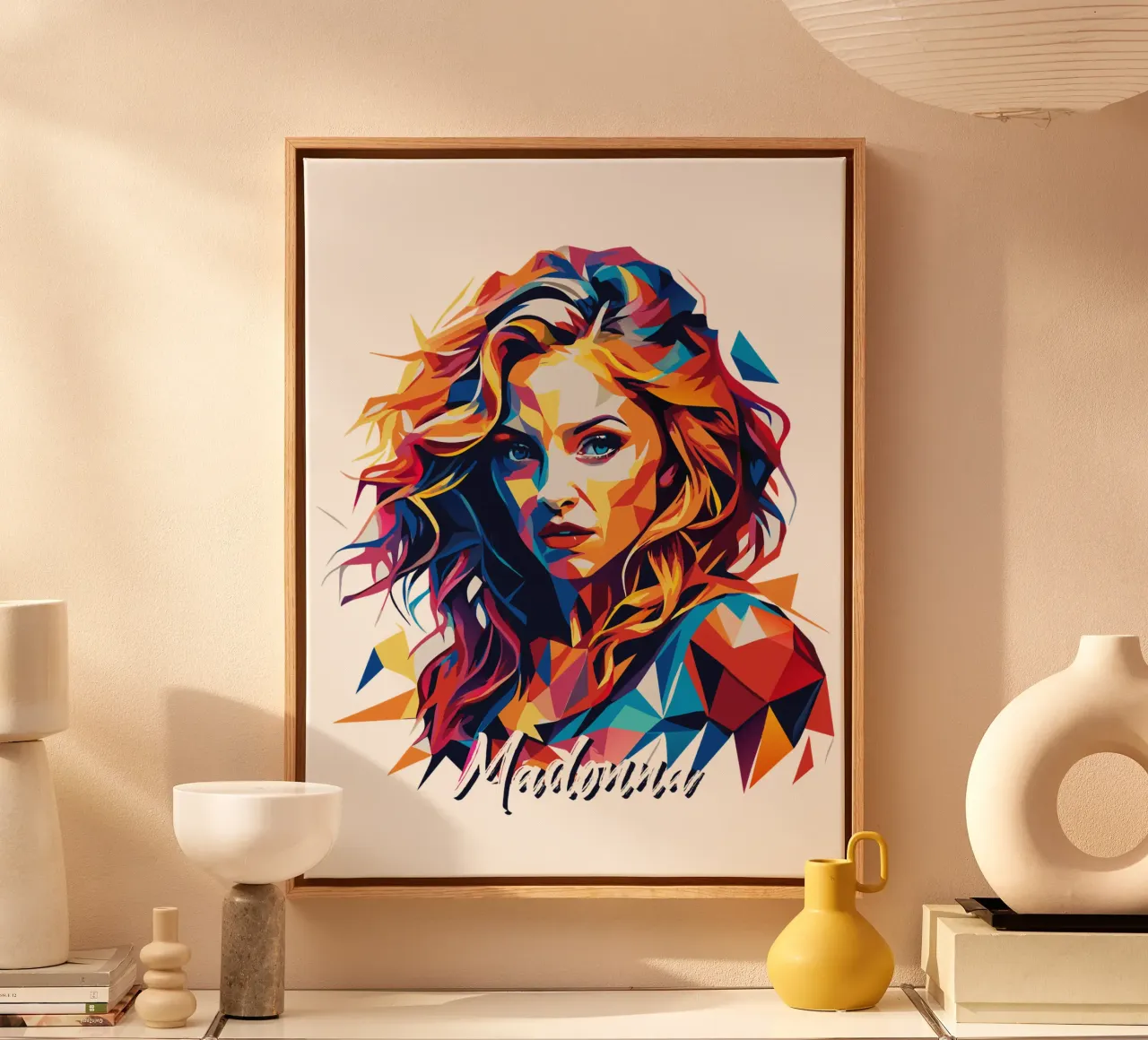 Madonna Portrait Wpap Pop ARt canvas by vectorartnesia
