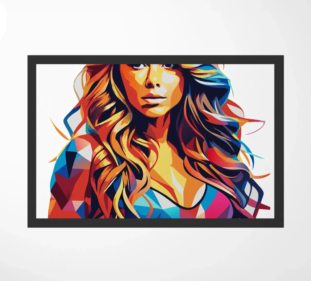 Mariah Carey Ritratto Wpap Pop ARt zerbino da vectorartnesia