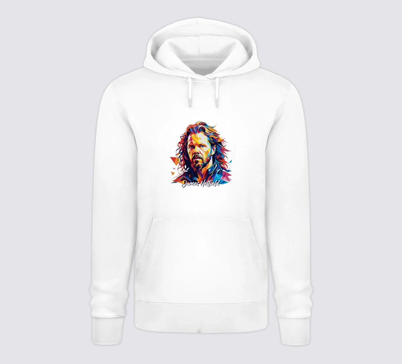James Hetfield Retrato Wpap Pop Art sudadera con capucha de vectorartnesia