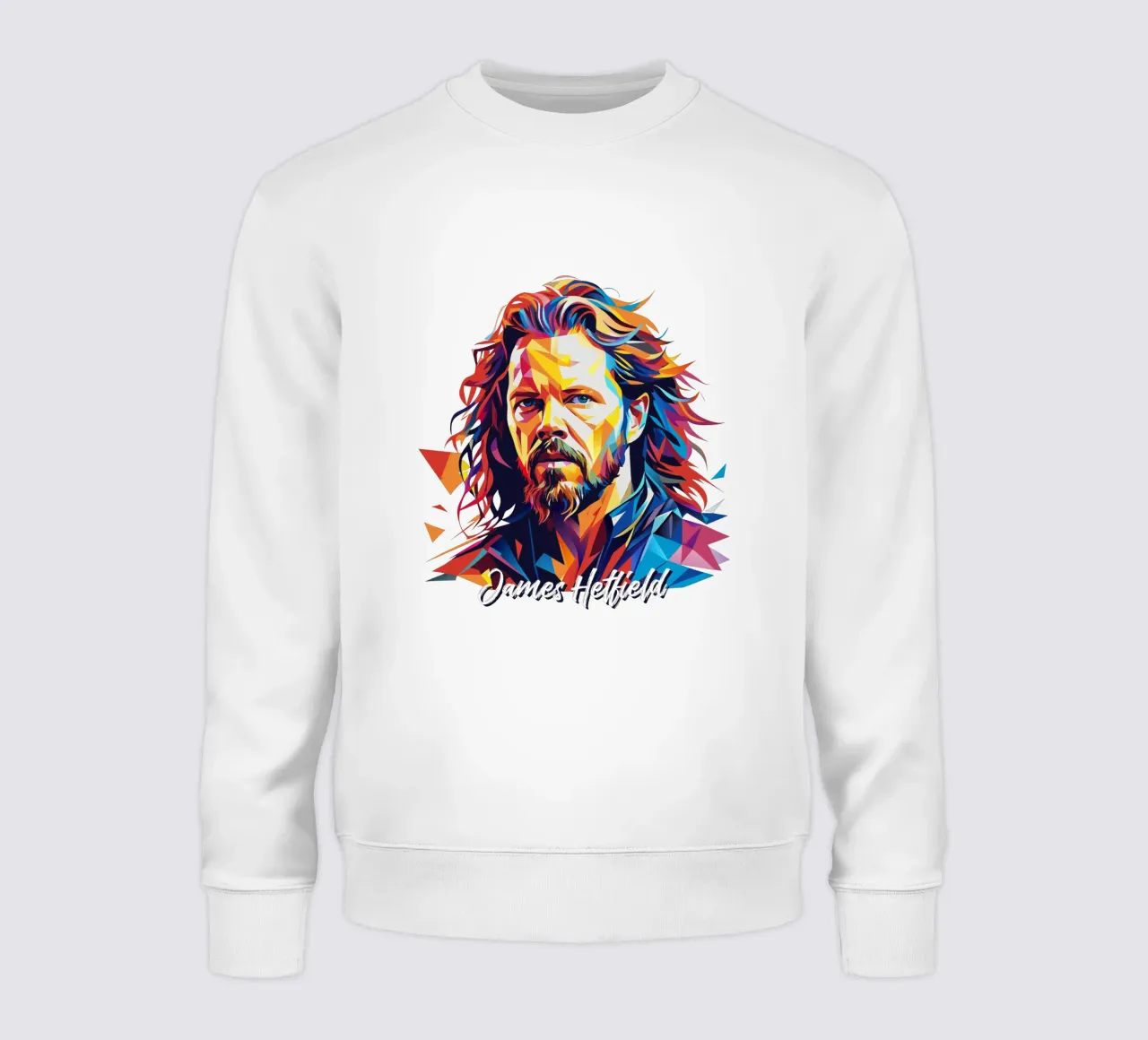 James Hetfield Ritratto Wpap Pop Art felpa da vectorartnesia