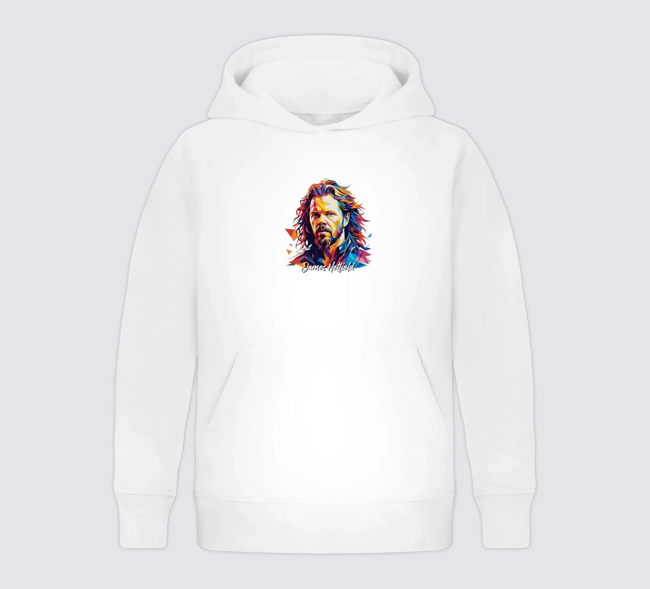 James Hetfield Retrato Wpap Pop Art sudadera con capucha para niño de vectorartnesia