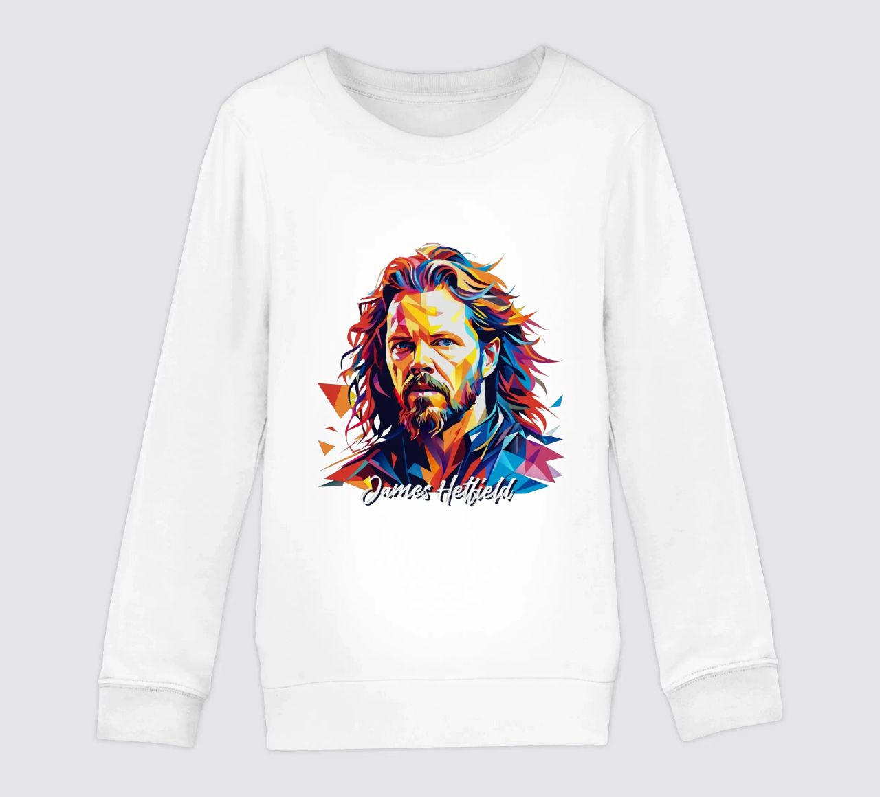 James Hetfield Retrato Wpap Pop Art sudadera para niño de vectorartnesia