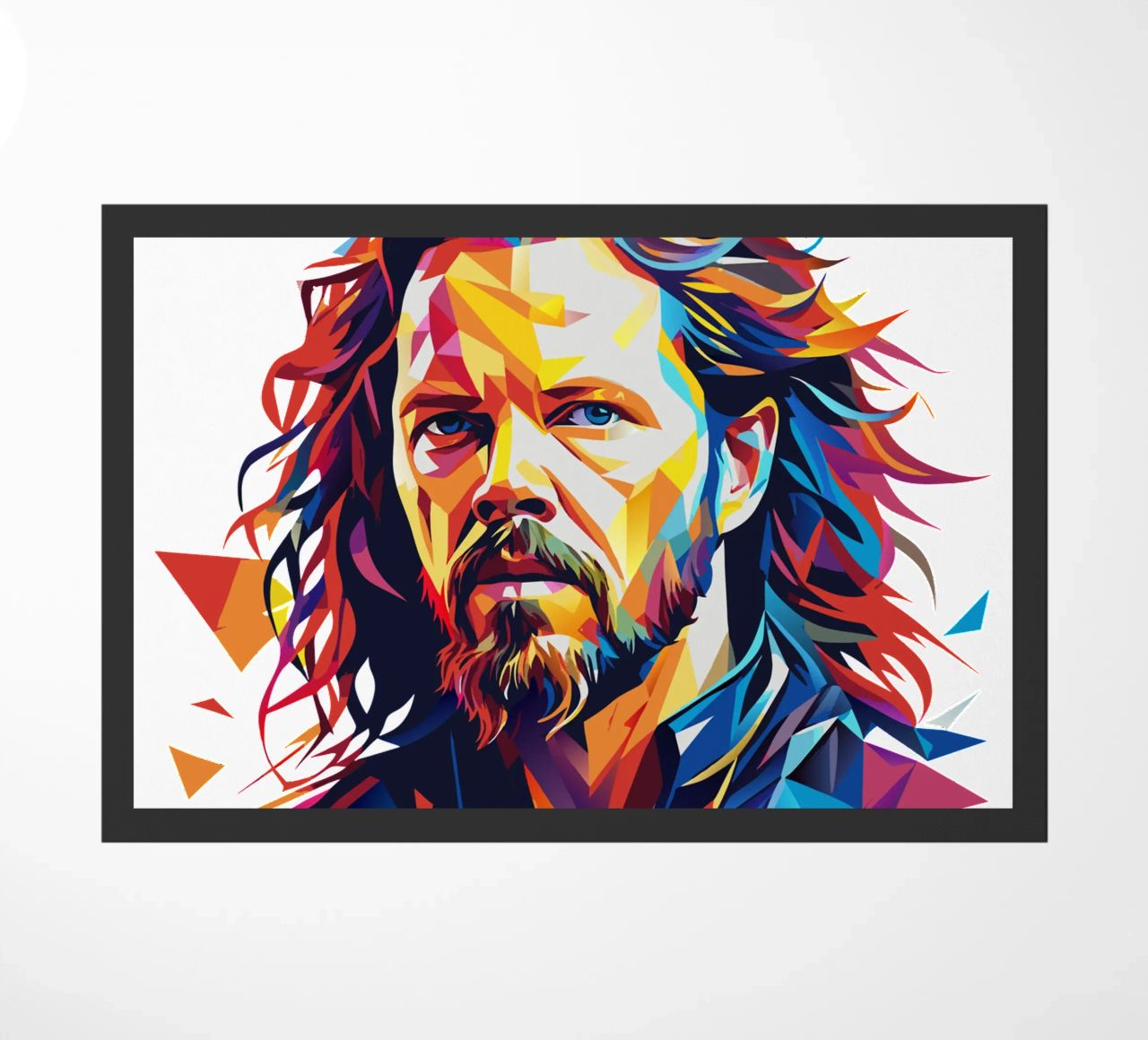 James Hetfield Retrato Wpap Pop Art felpudo de vectorartnesia