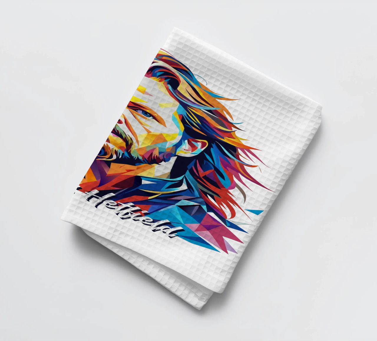James Hetfield Retrato Wpap Pop Art paño de cocina de vectorartnesia