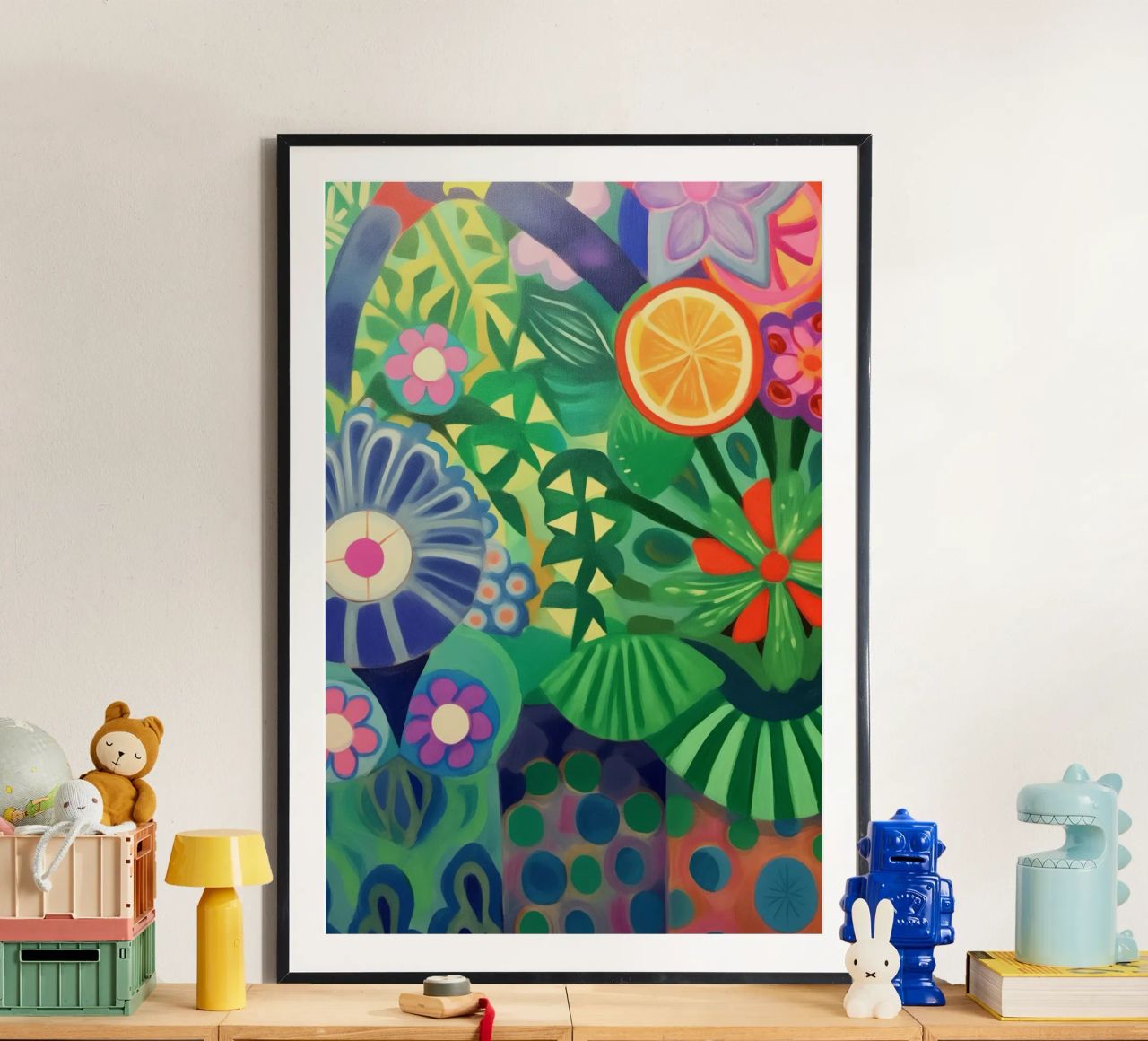 A sea of fantasy flowers poster by Carinaprint