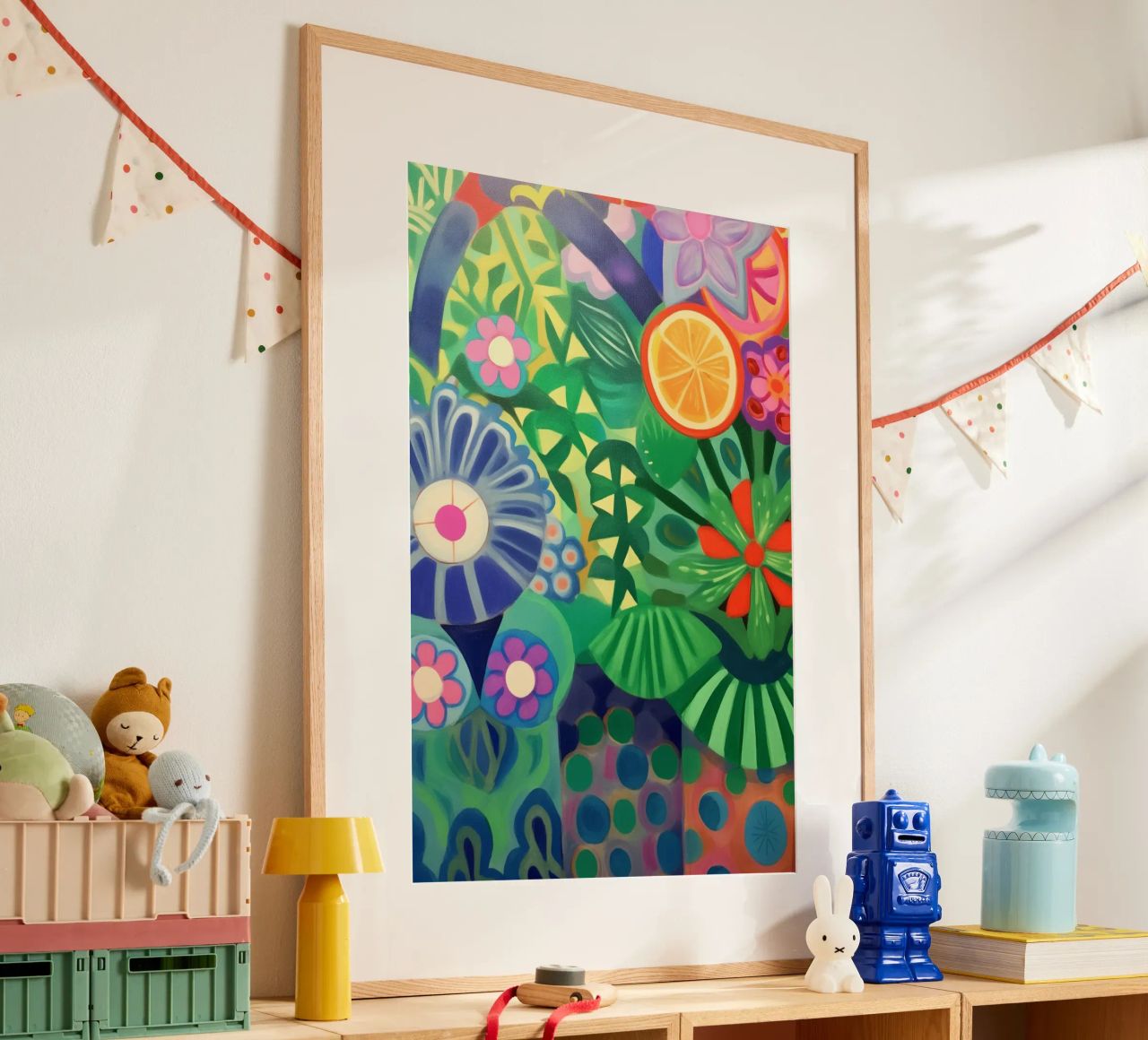 A sea of fantasy flowers poster by Carinaprint