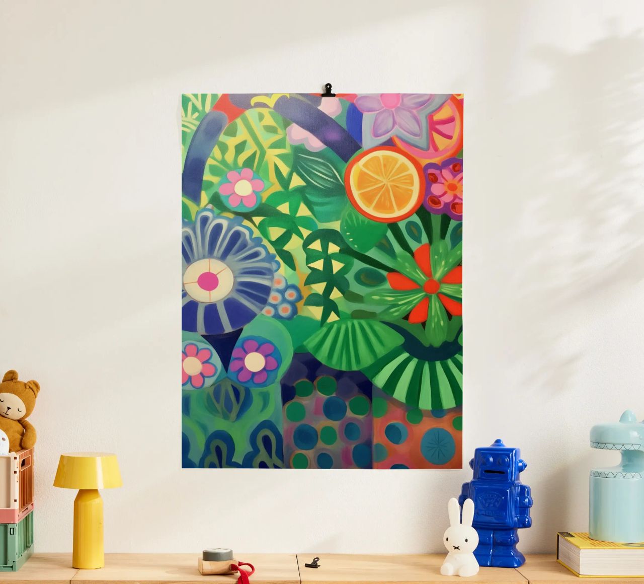 A sea of fantasy flowers poster by Carinaprint