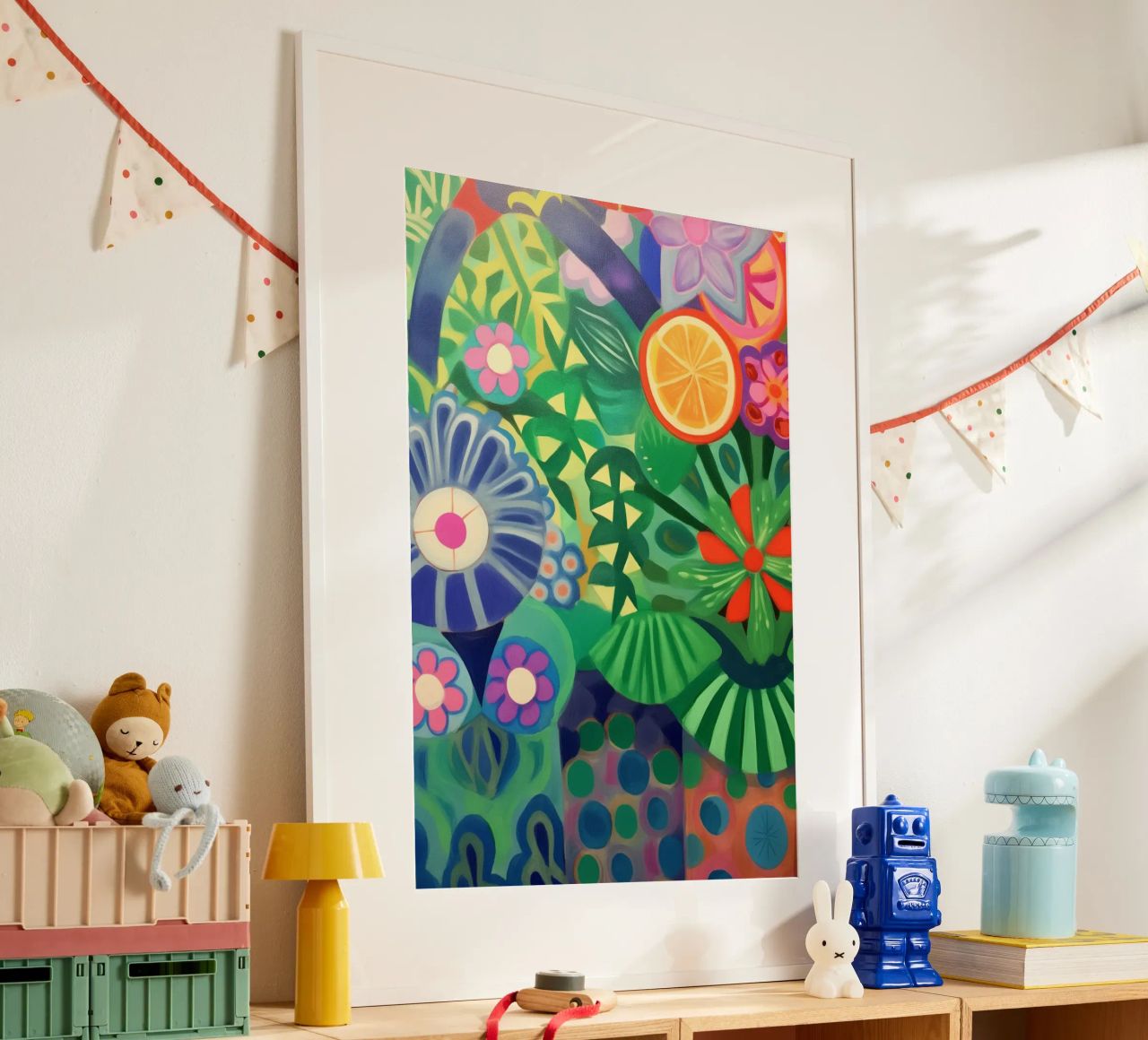 A sea of fantasy flowers poster by Carinaprint