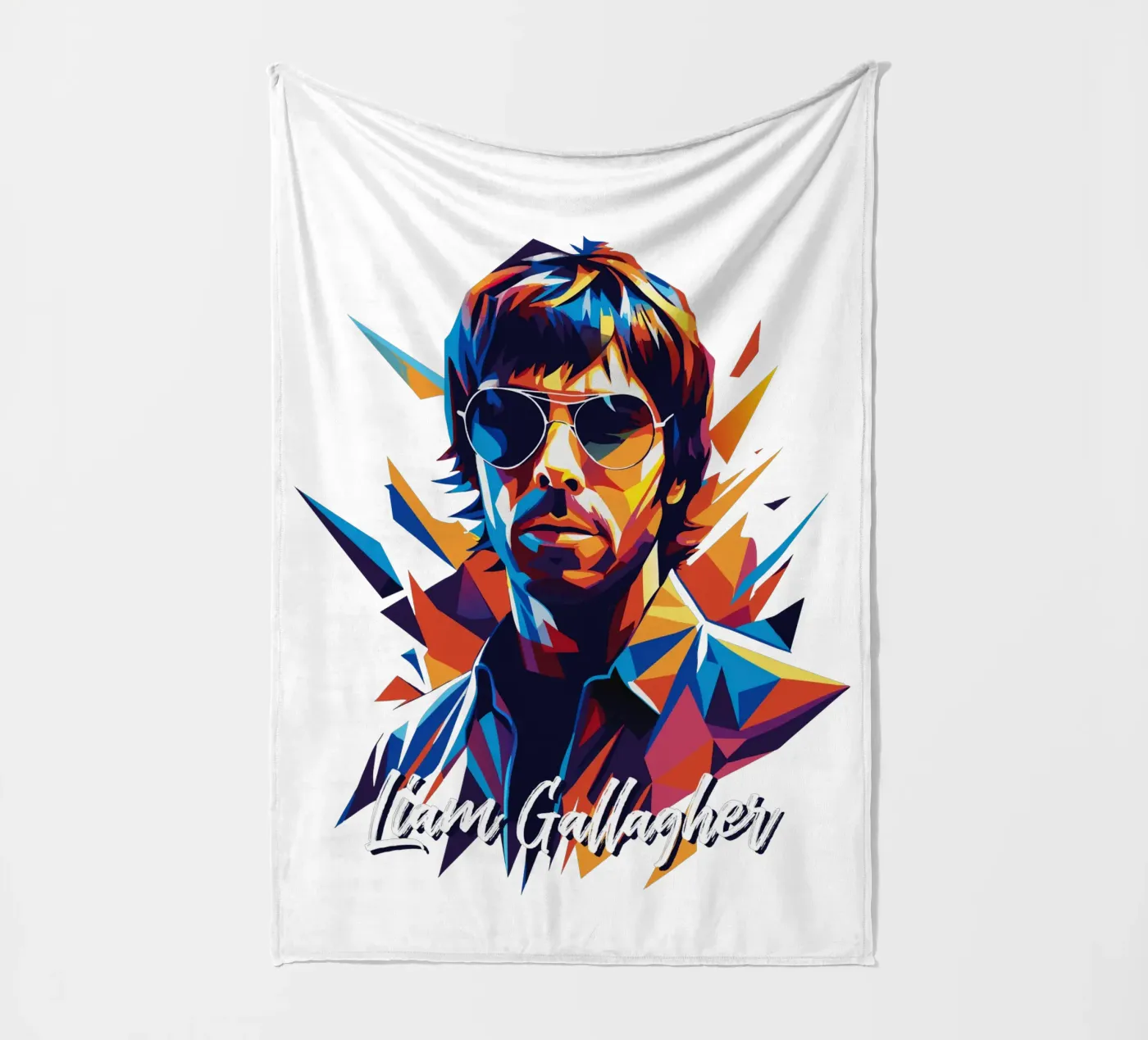 Liam Gallagher Fleecedecke von vectorartnesia