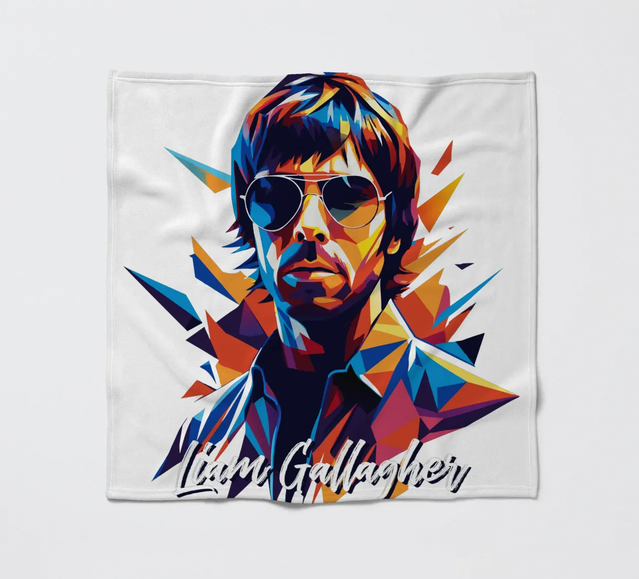 Liam Gallagher coperta in pile da vectorartnesia