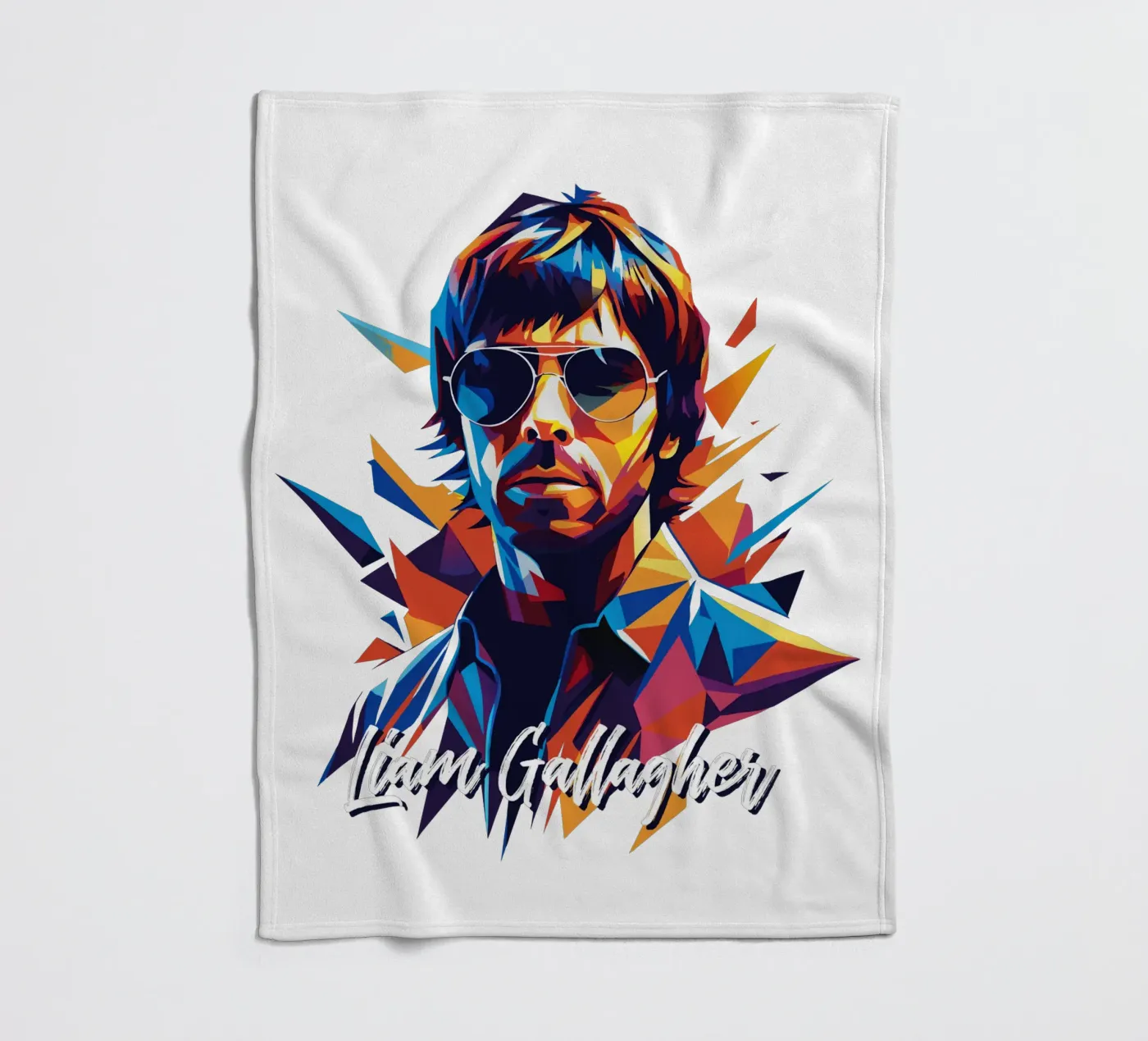 Liam Gallagher Fleecedecke von vectorartnesia