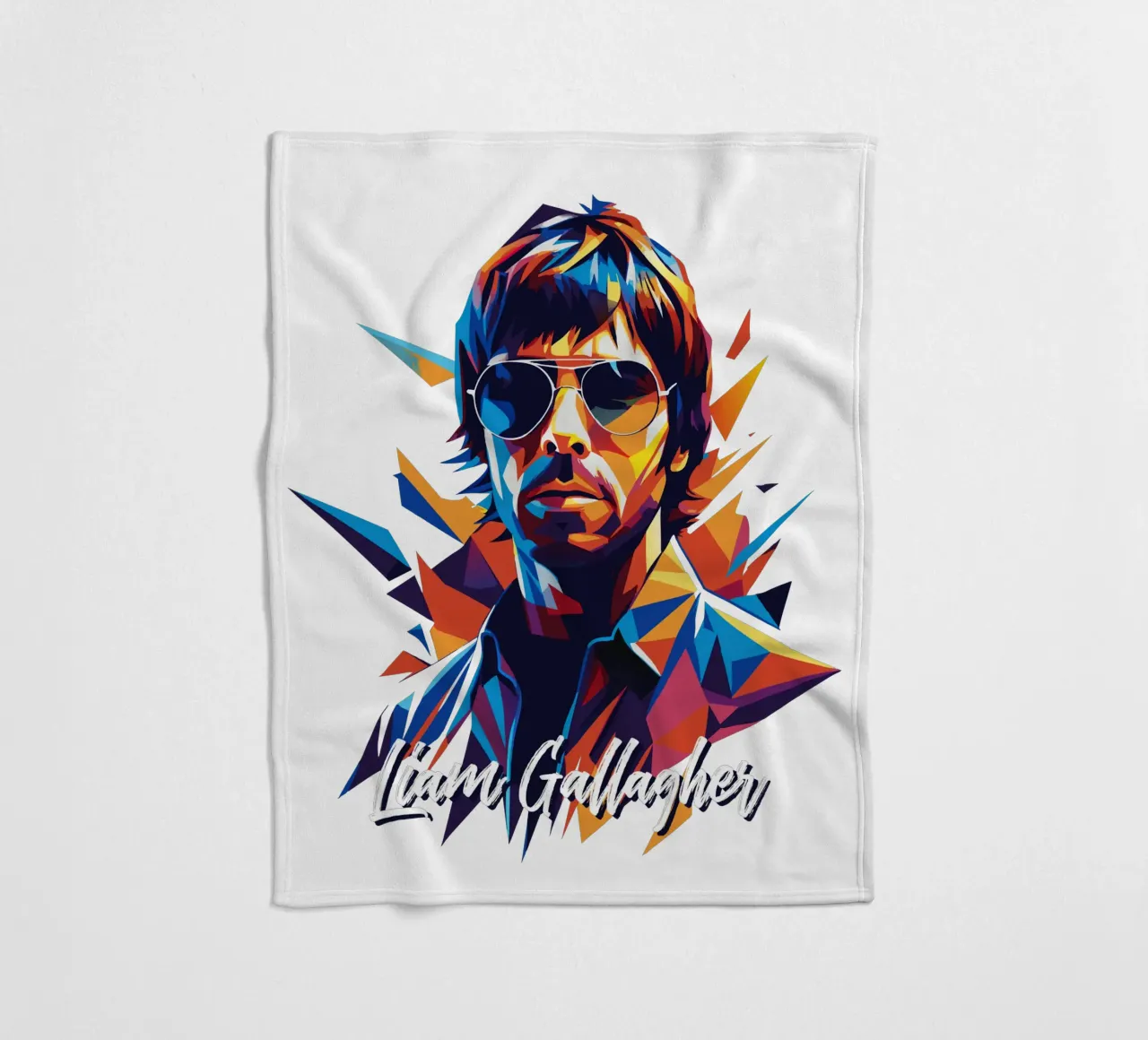 Liam Gallagher coperta in pile da vectorartnesia