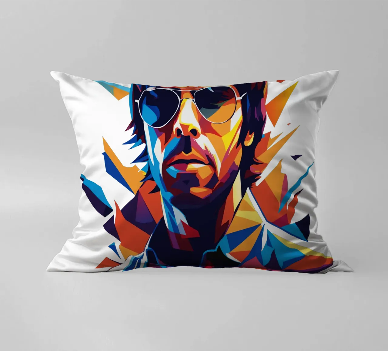 Liam Gallagher cuscino da vectorartnesia