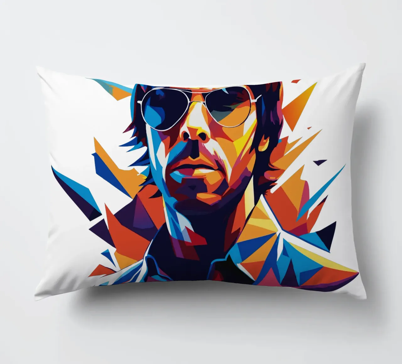 Liam Gallagher cuscino da vectorartnesia