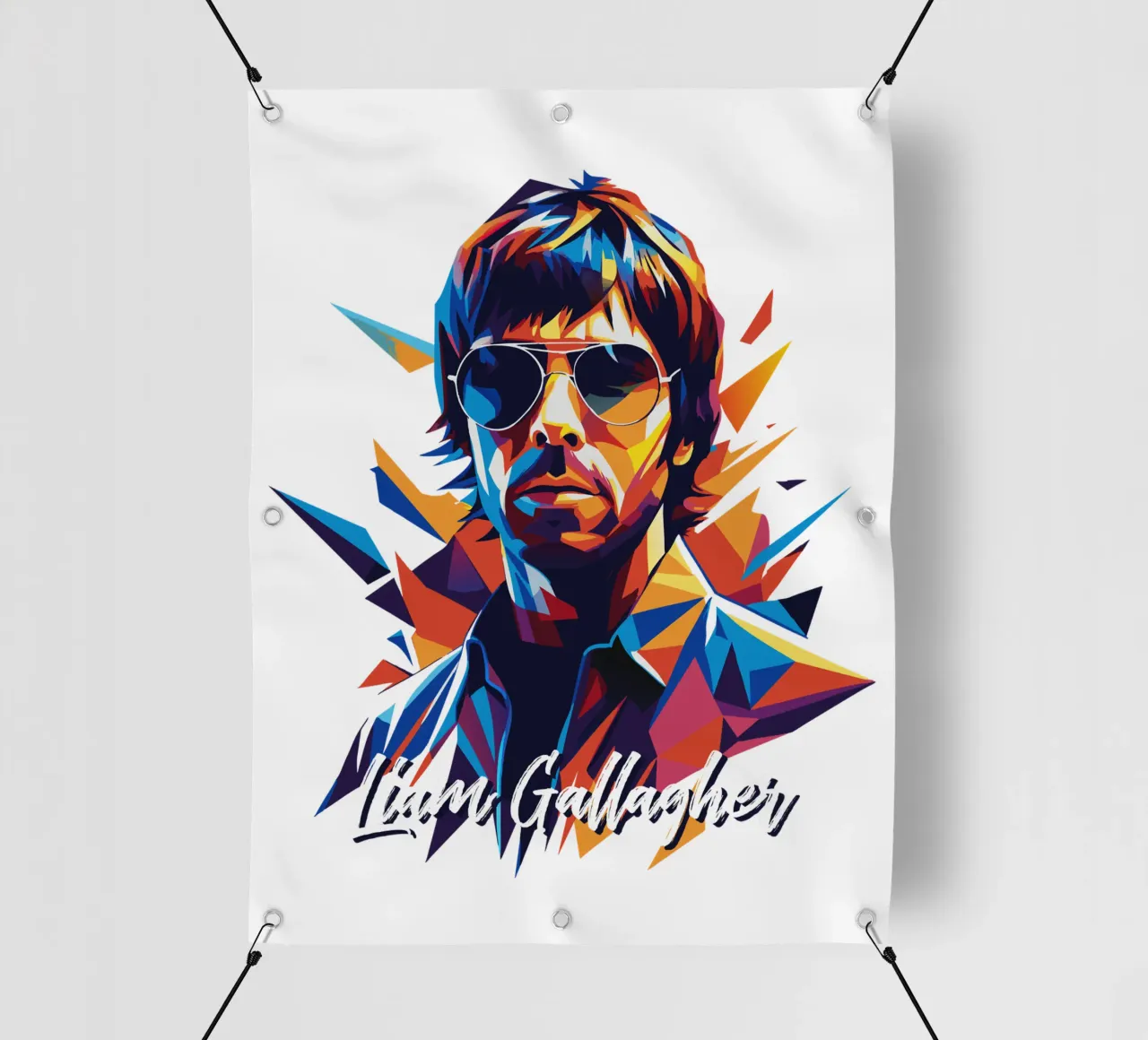 Liam Gallagher telo in pvc da vectorartnesia