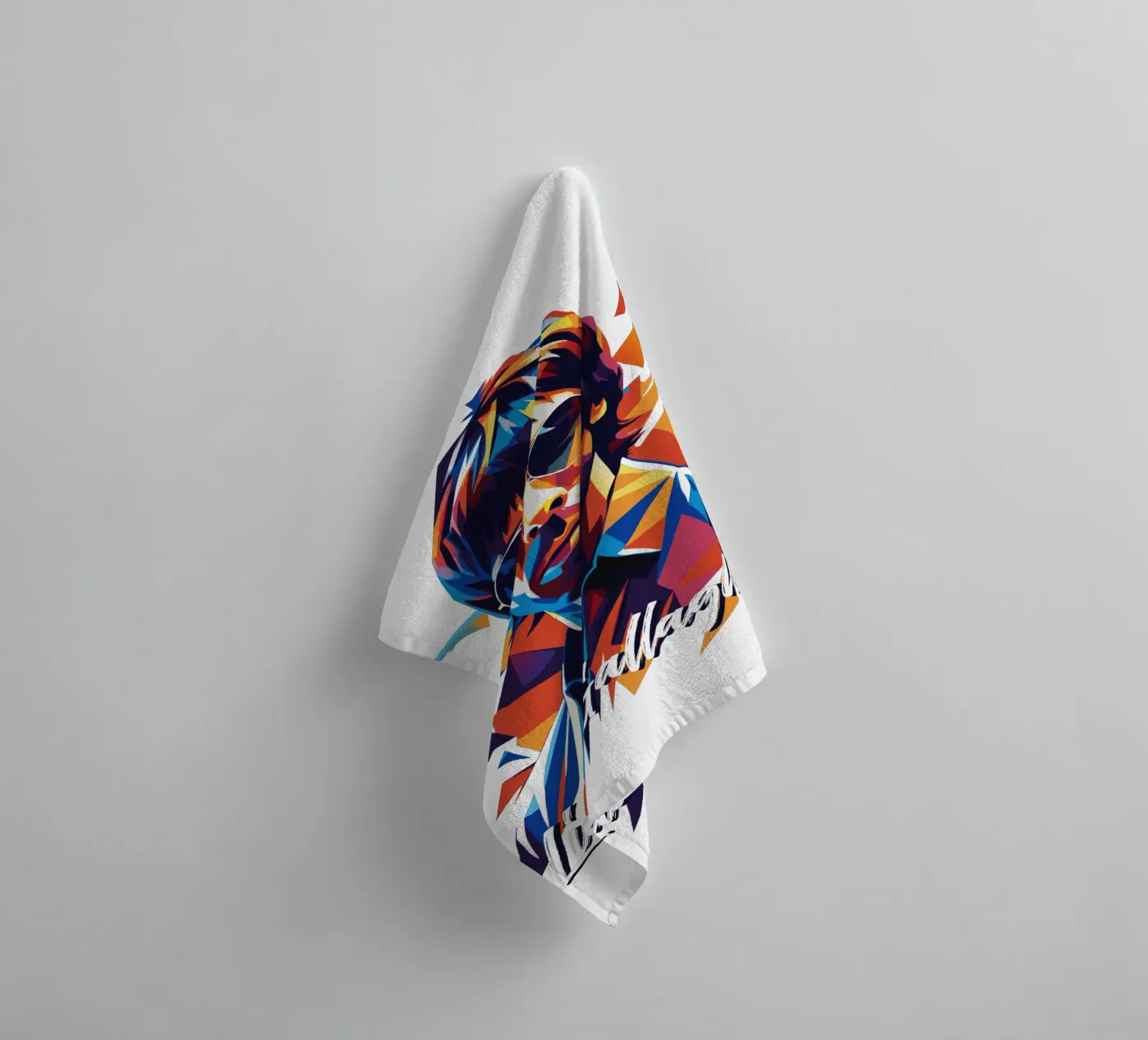 Liam Gallagher badhanddoek van vectorartnesia