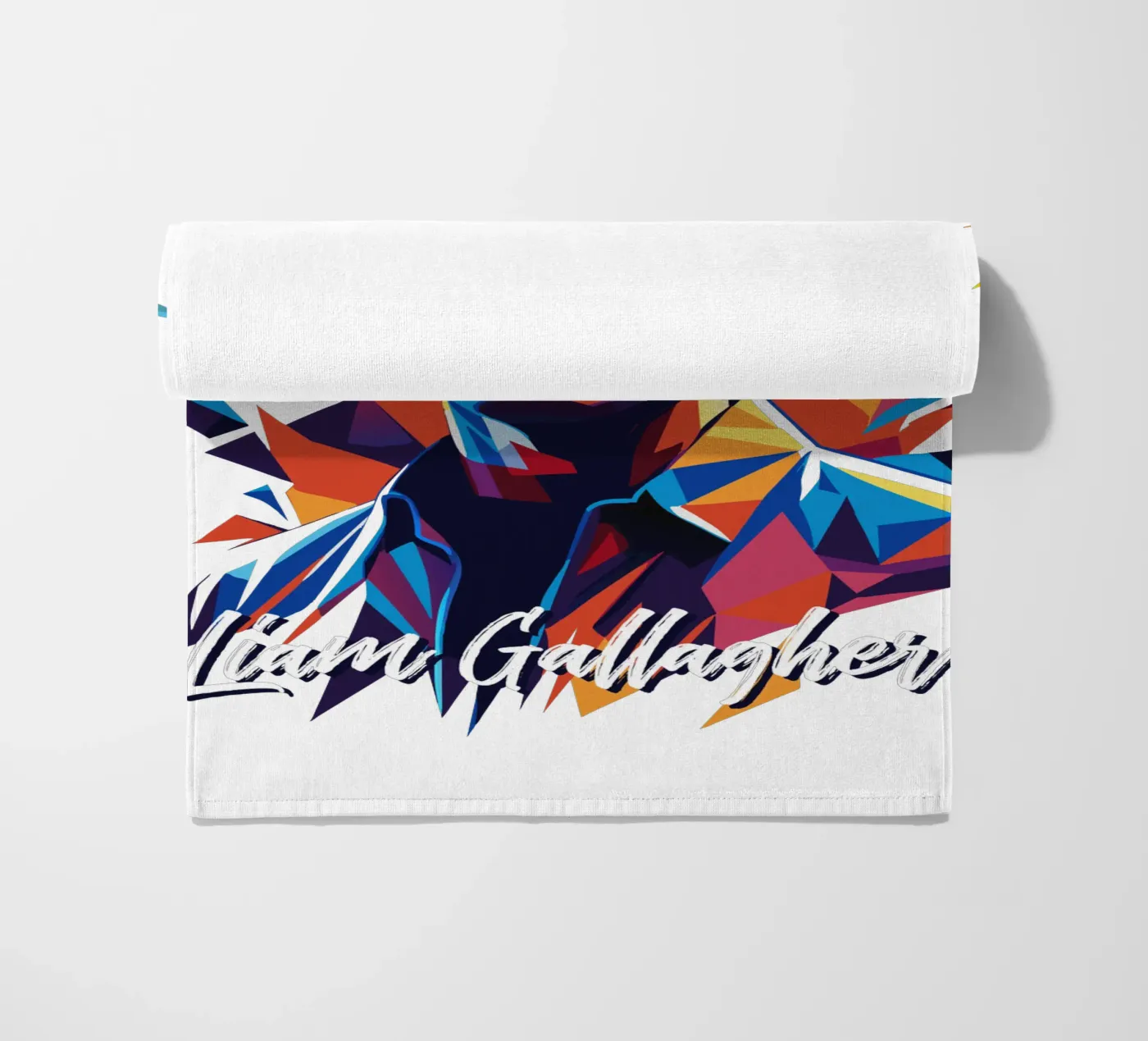 Liam Gallagher strandhanddoek van vectorartnesia