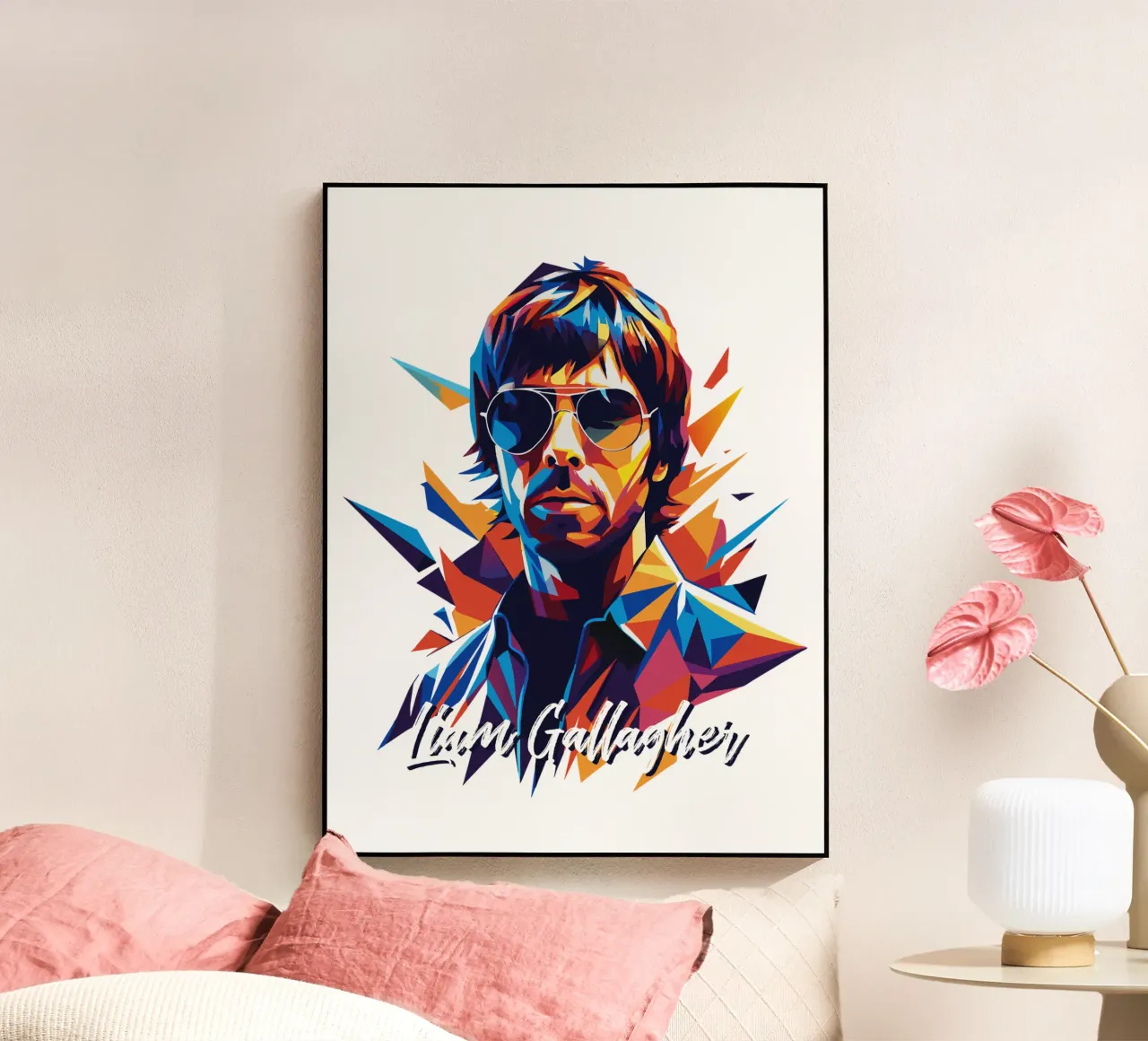 Liam Gallagher plexiglass da vectorartnesia