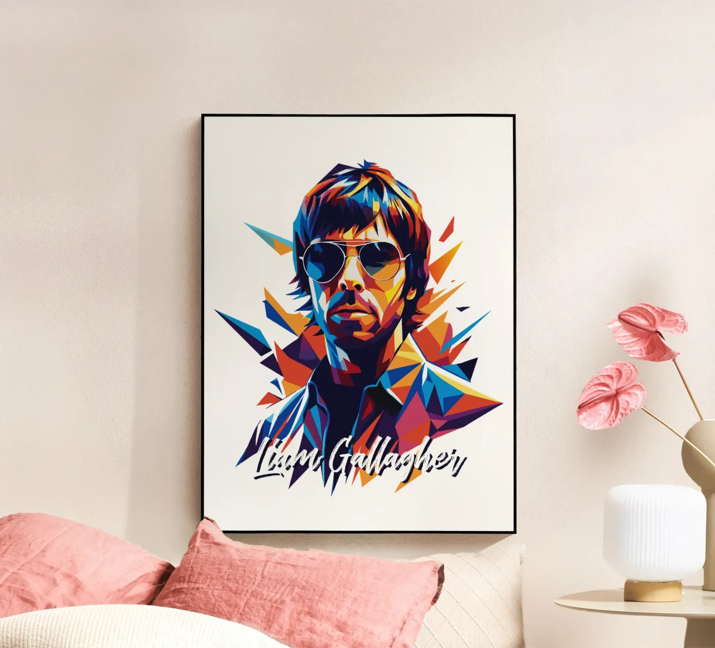 Liam Gallagher plexiglass da vectorartnesia