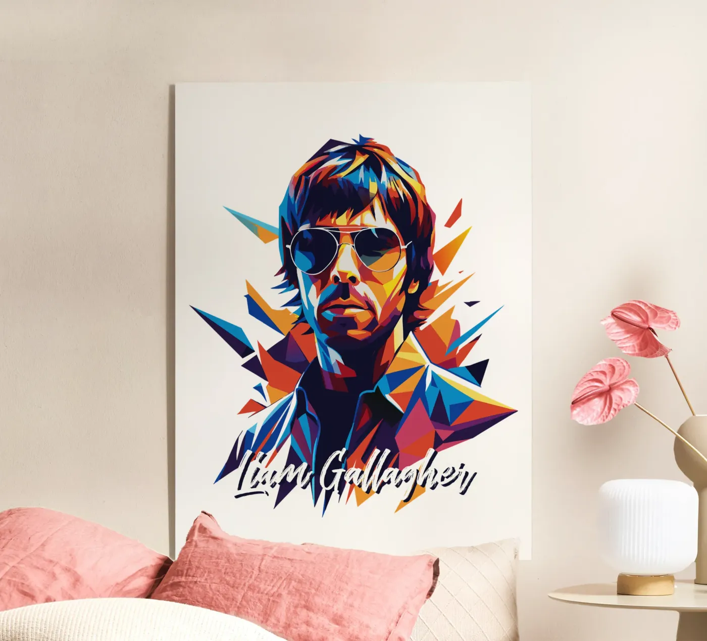 Liam Gallagher plexiglass da vectorartnesia