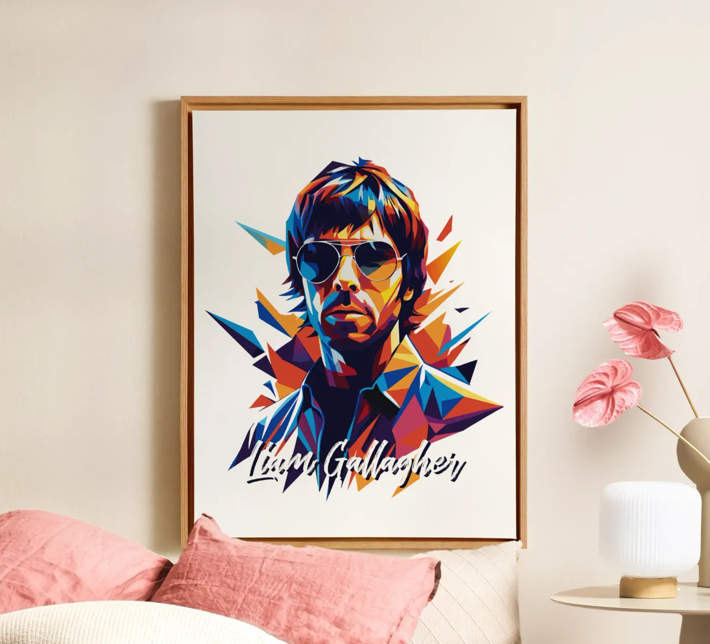 Liam Gallagher Leinwand von vectorartnesia