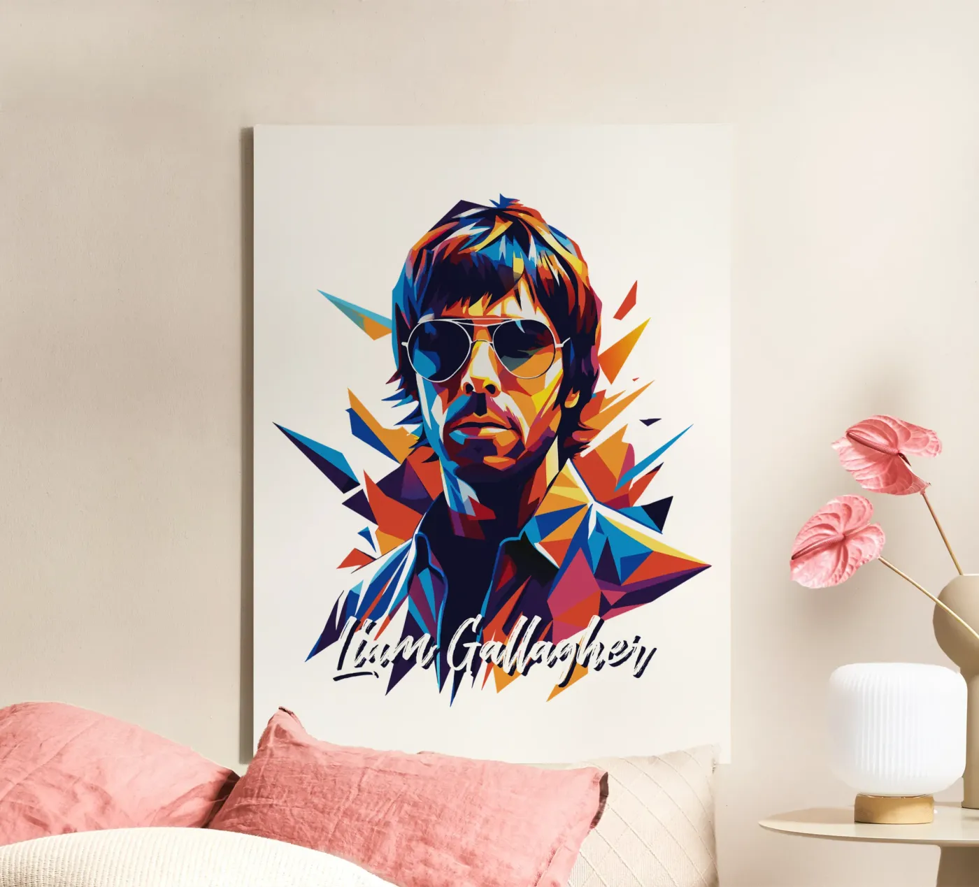 Liam Gallagher Leinwand von vectorartnesia