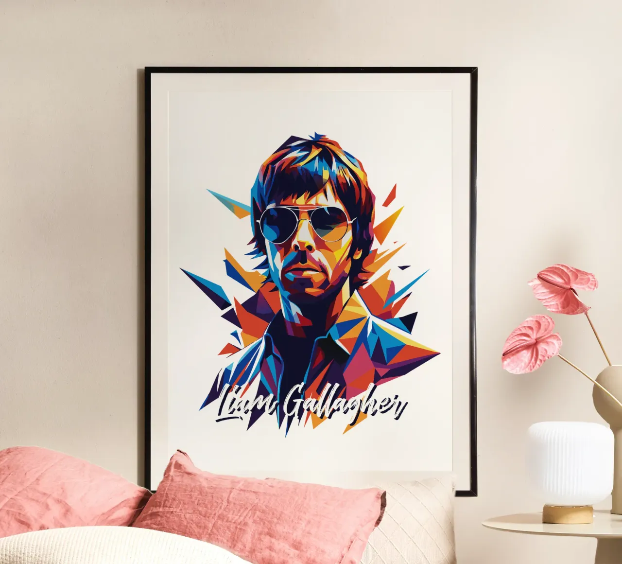 Liam Gallagher poster da vectorartnesia
